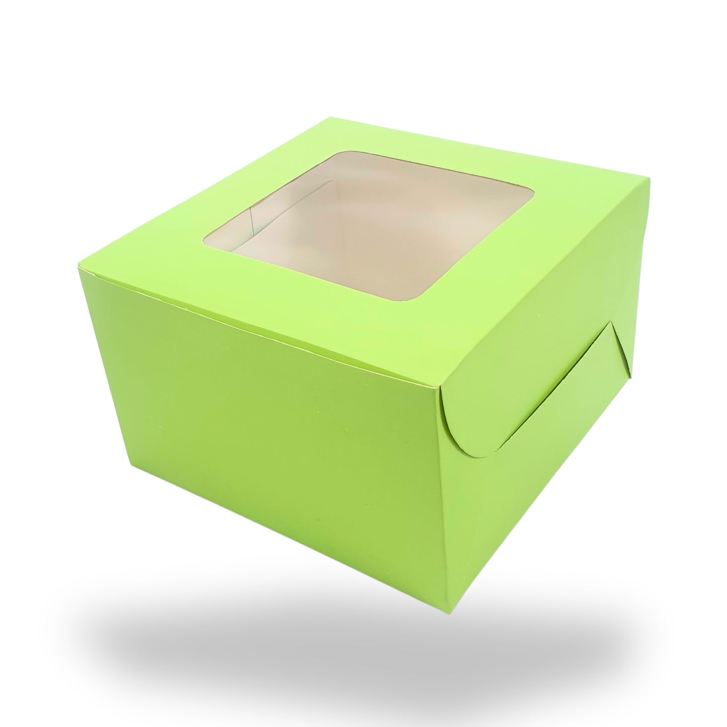 Window Cake Box I 10x10x5 inches I Green I FBB Paper