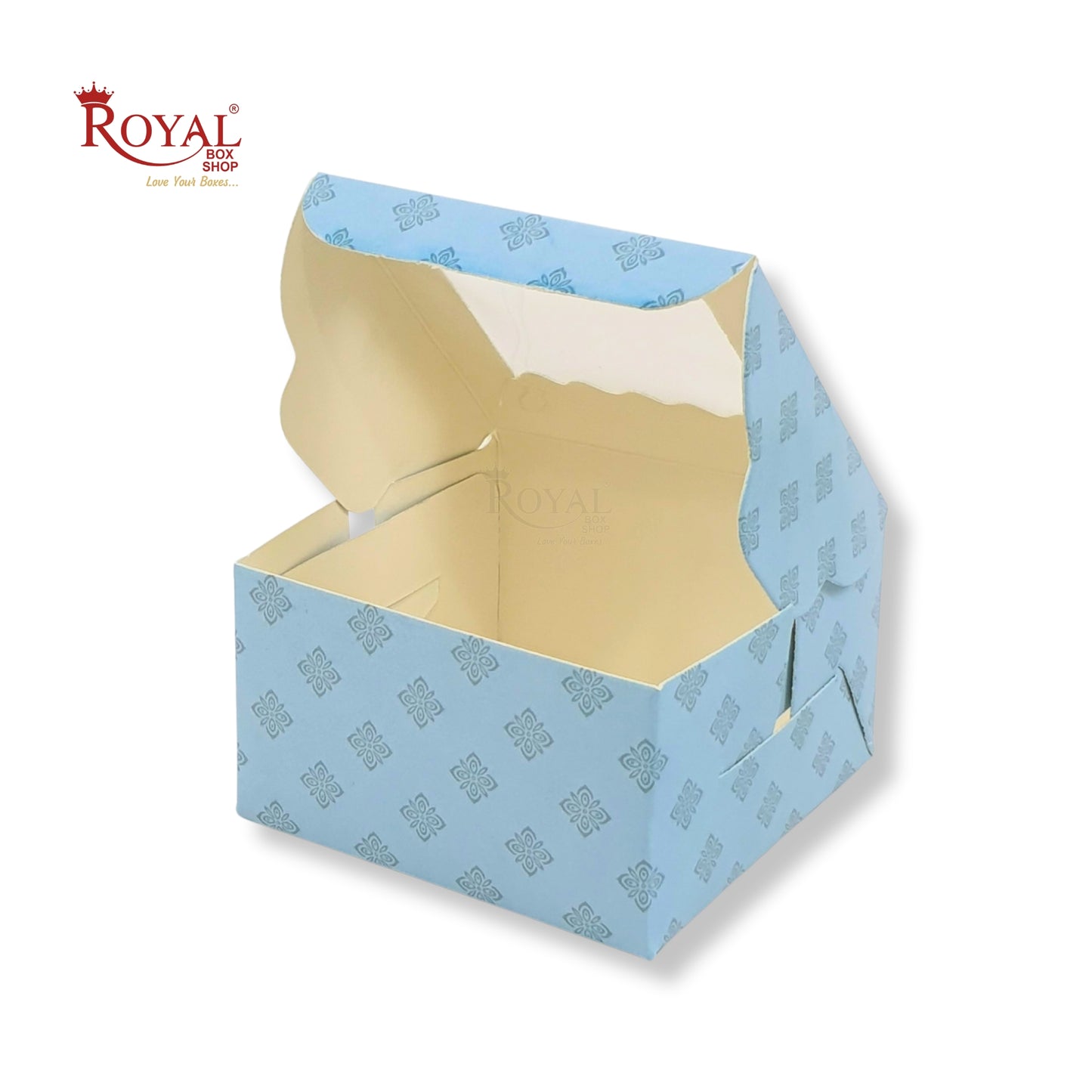 1pc Brownie Window Box | 3x3x1.75 Inches | Blue