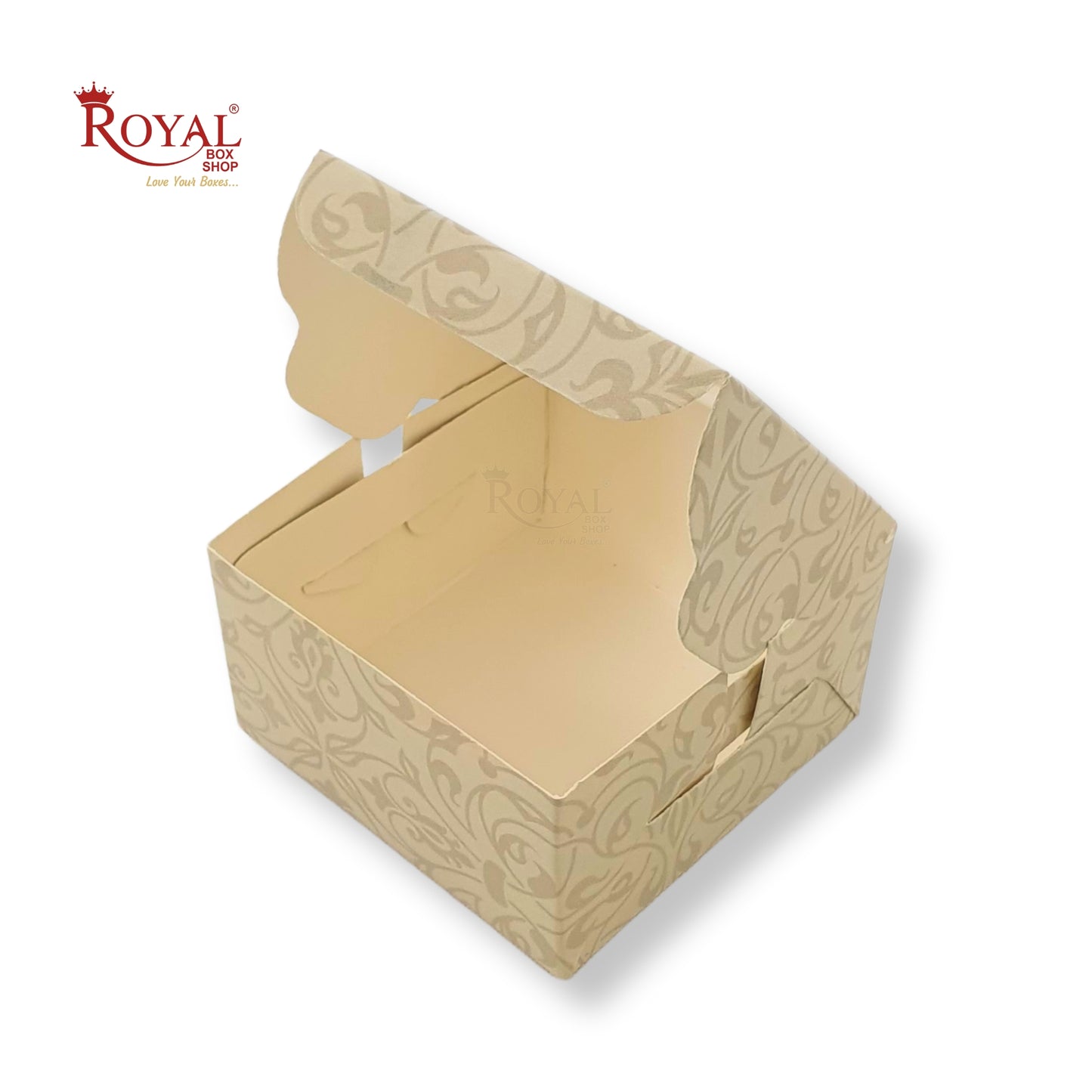 1pc Brownie Window Box | 3x3x1.75 Inches | Green