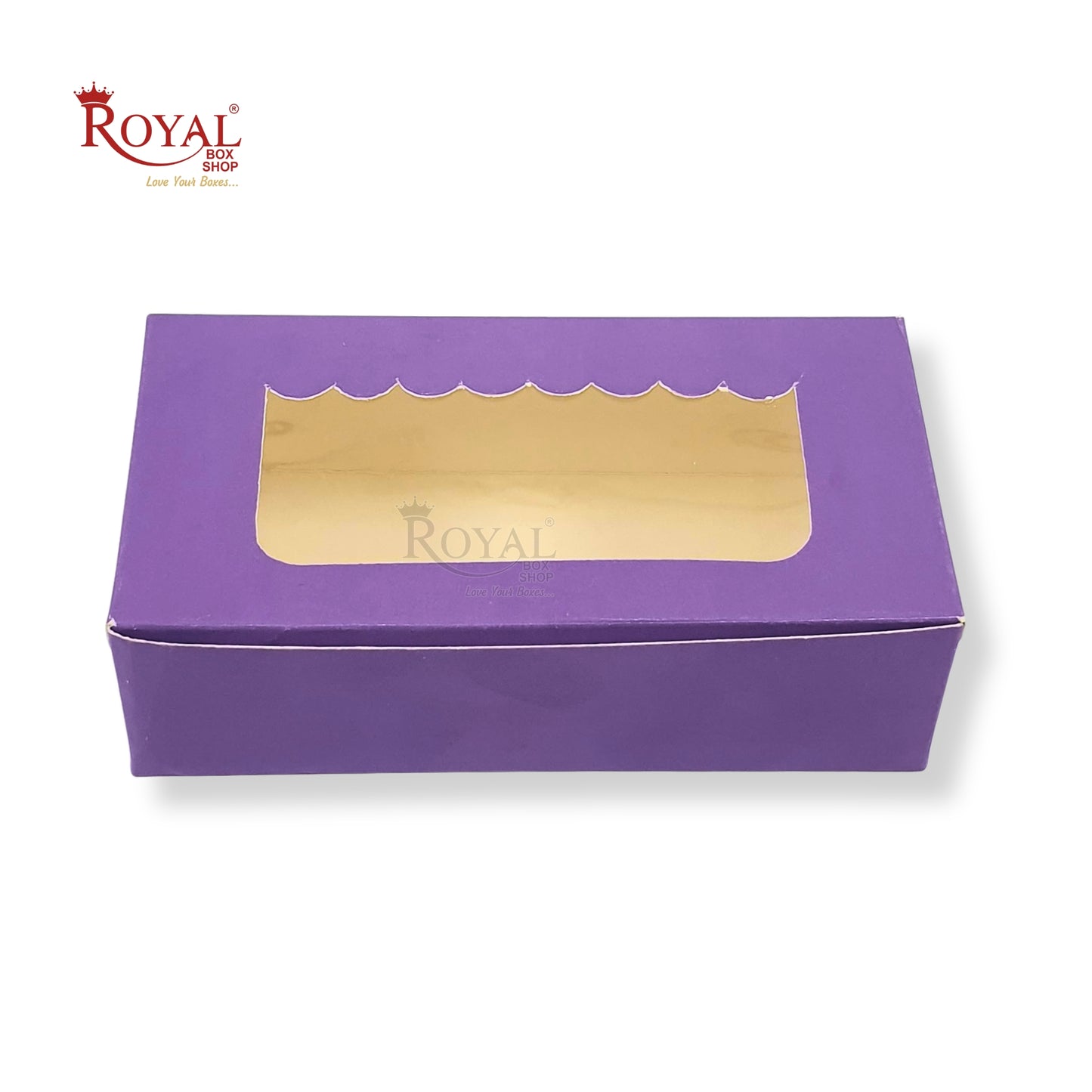 2pc Brownie Window Box I Purple | 6"x3"x1.75" Inches | B2B