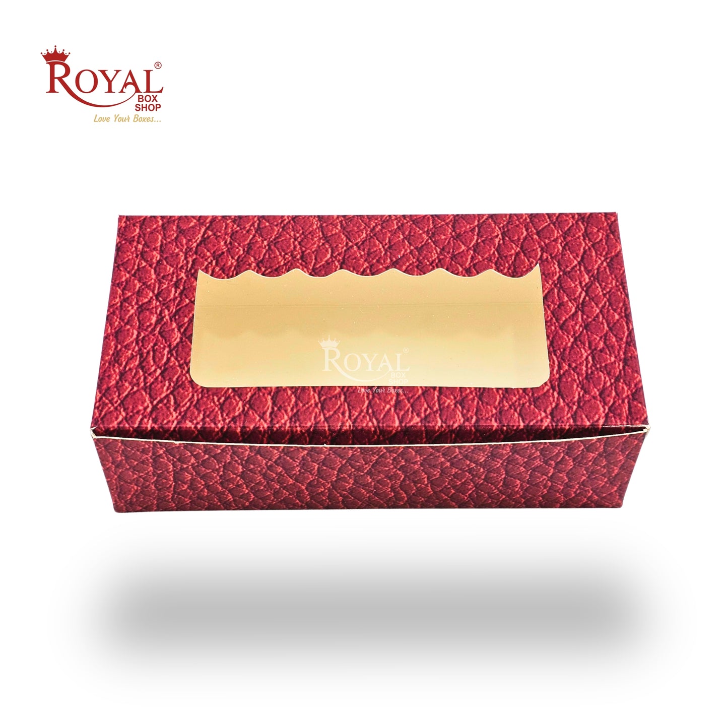 2pc Brownie Window Box I VT Red I 6x3x1.75 Inches I B2B