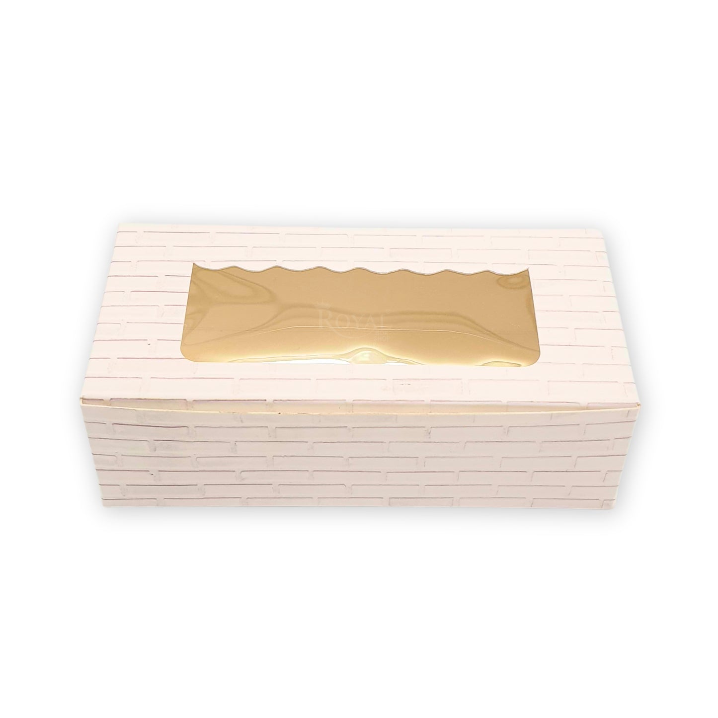 2pc Brownie Window Box I Beige Color I 6"x3"x1.75" Inches