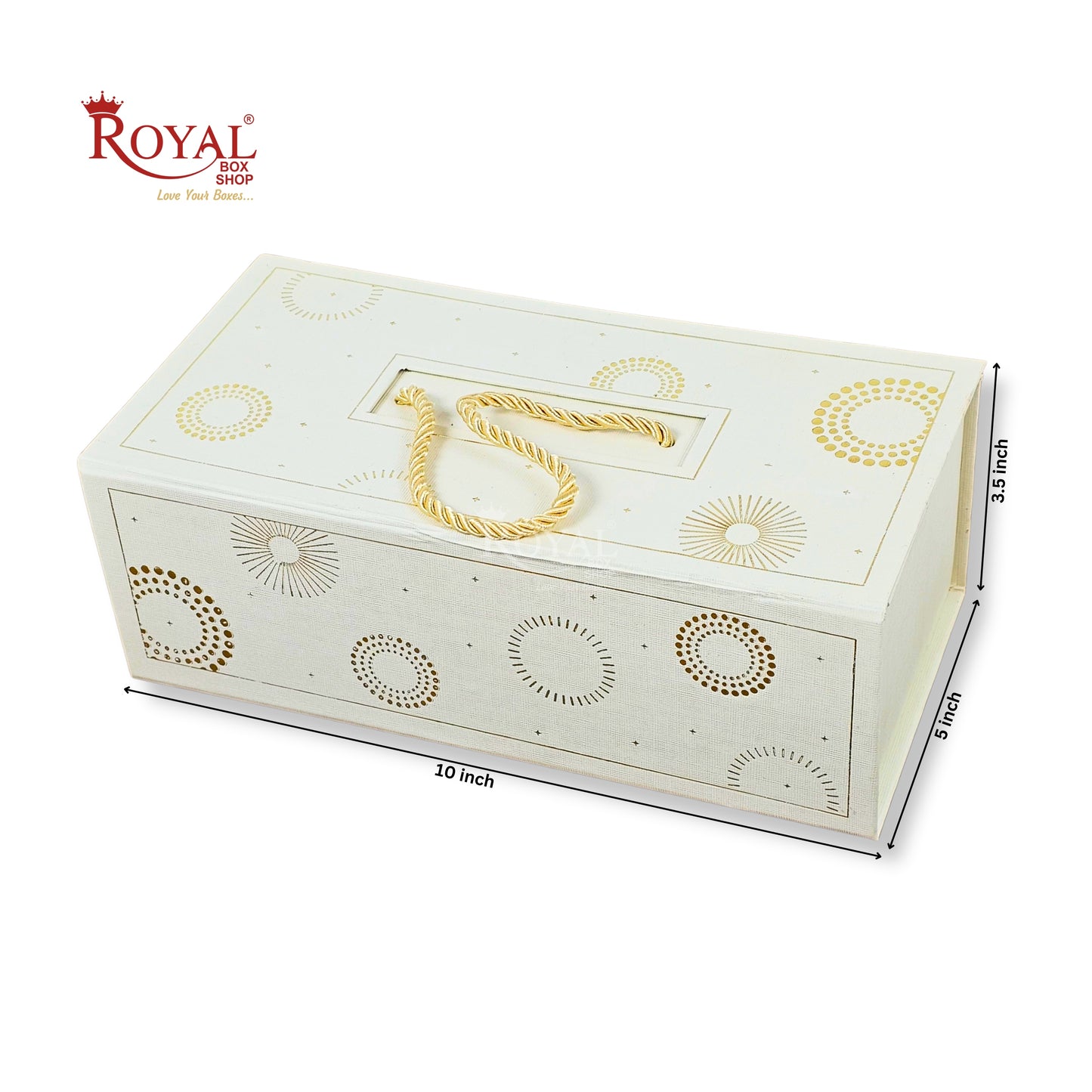 Premium 2 Jar Rigid Hamper Box I RBK-161 I Cream