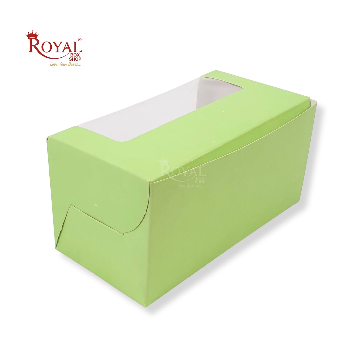 2 Cupcake Box With Window | 7x3.5x3.5 inch | Green | Party Gifts, Muffin Box | B2B