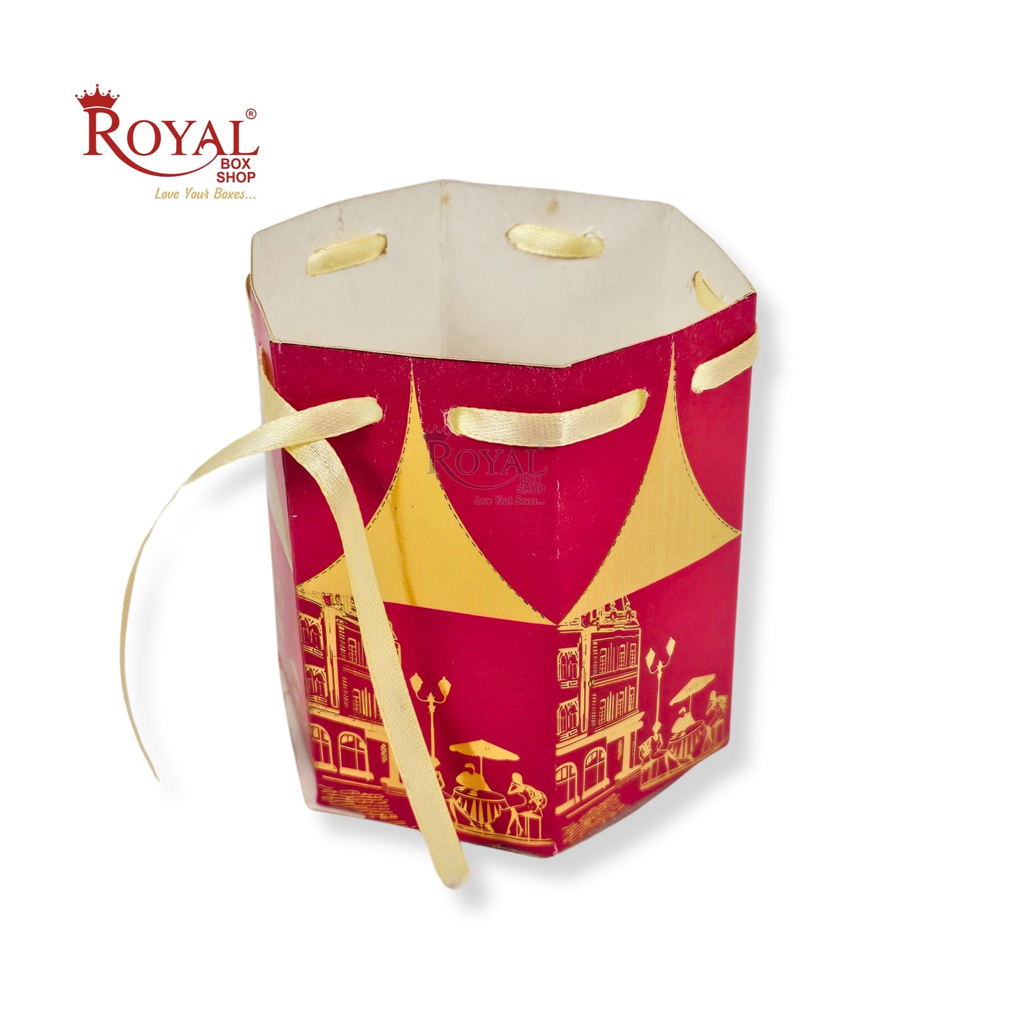 Royal Lotus Shape Gift Box I 3.5x3.5x2 Inch I Pink I Paris Theme