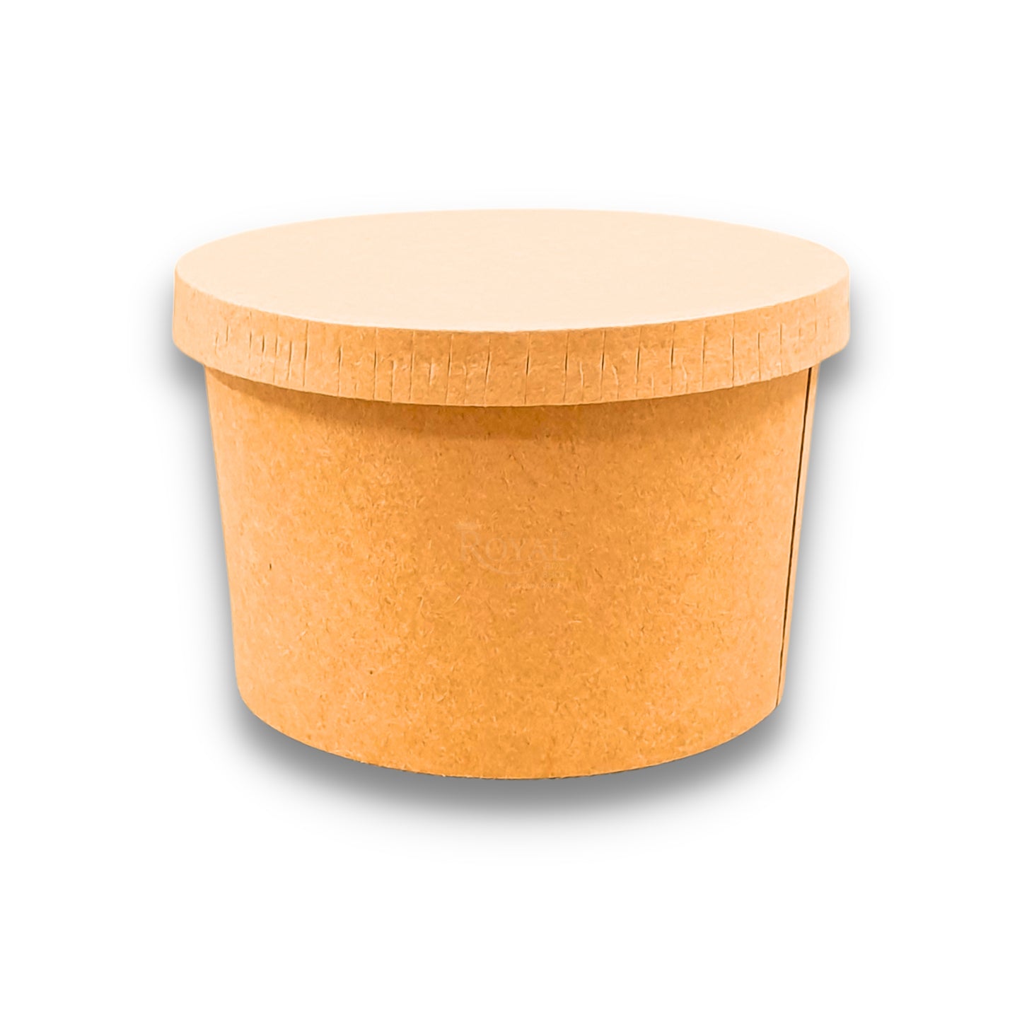 350 ML Round Food Containers Tub With Lids I Disposable & Biodegradable Paper I Kraft Brown Color I Food Storage Tub, Take Away Box