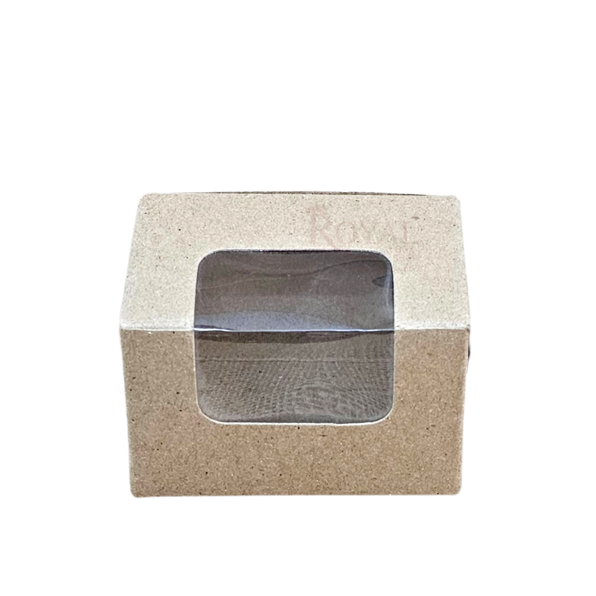 3pc Macarons Box - Brown - 3 x 2 x 2 Inches Royal Box Shop