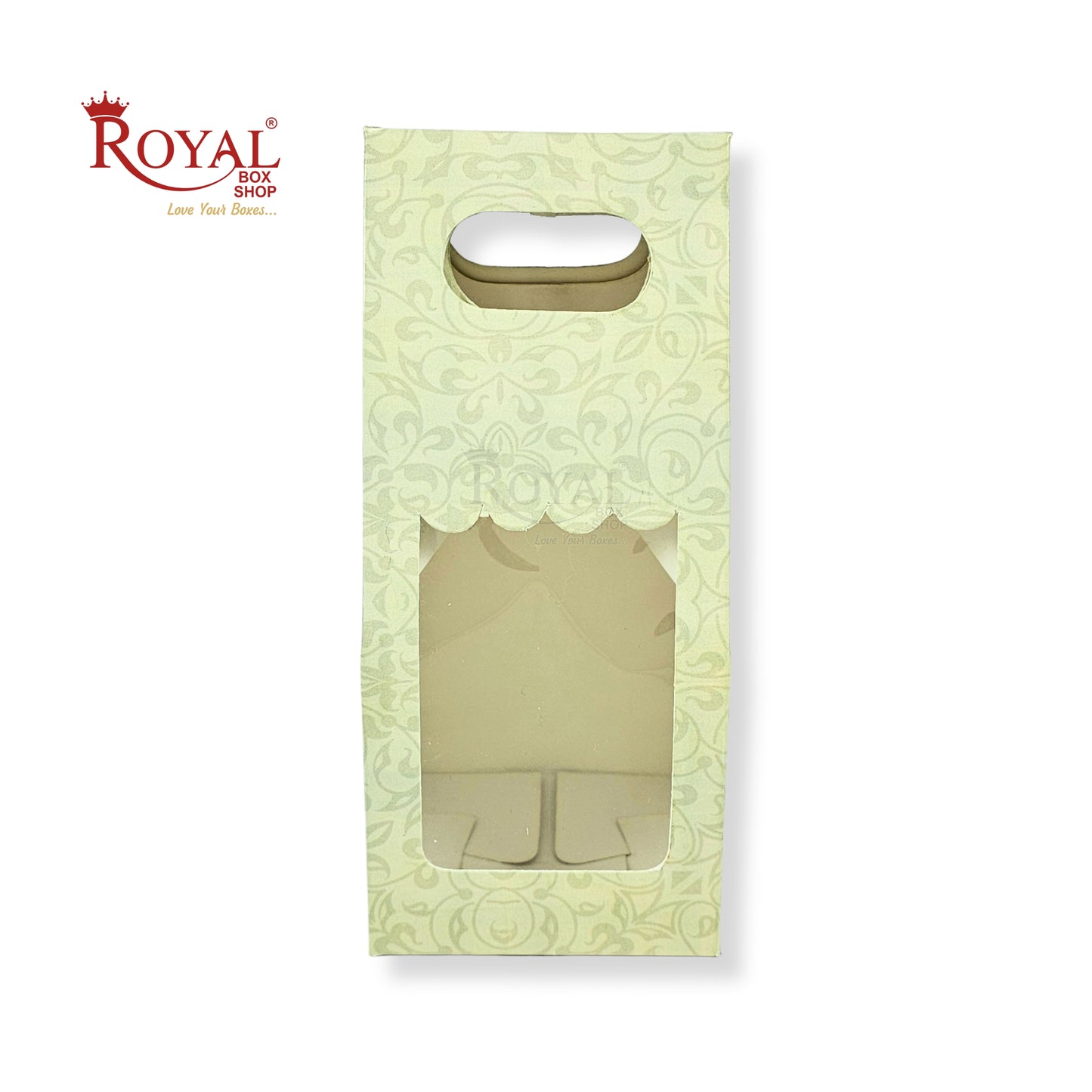 1 Mason Jar Paper Carry Bags I 3.5x3.5x8" inches I Green I Party Gifts, Macarons Box, Muffin Box, Donut Box