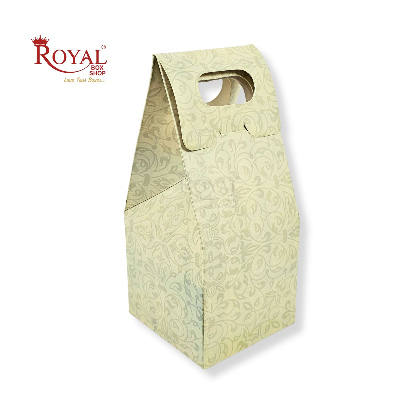 1 Mason Jar Paper Carry Bags I 3.5x3.5x8" inches I Green I Party Gifts, Macarons Box, Muffin Box, Donut Box