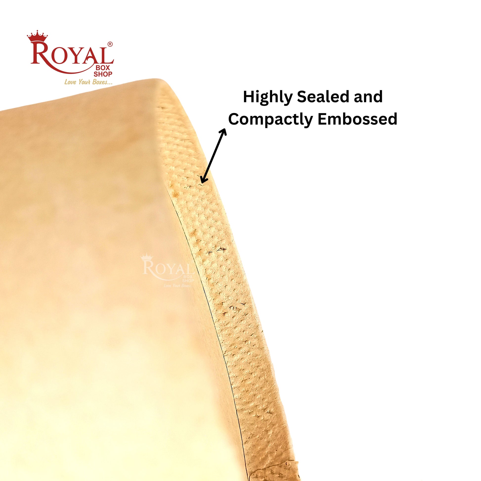 500 ML Round Food Containers Tub With Lids I Disposable & Biodegradable Paper I Kraft Brown Color I Food Storage Tub, Take Away Box Royal Box Shop