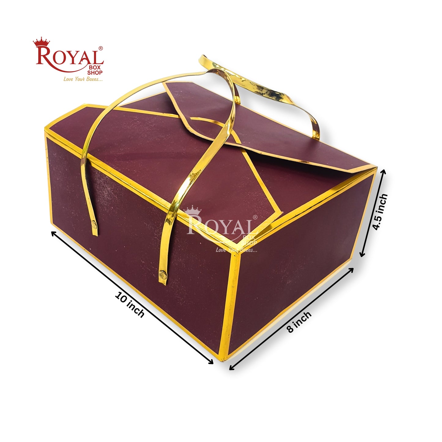 12 Cavity Chocolate Boxes - 7.5 x 5.5 x 1.25 inches - Star Golden Foiling