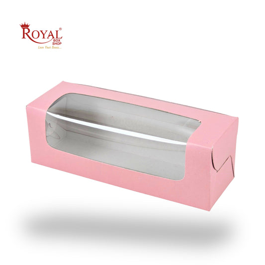 6pc Macarons Box | 6x2x2 Inch | Pink