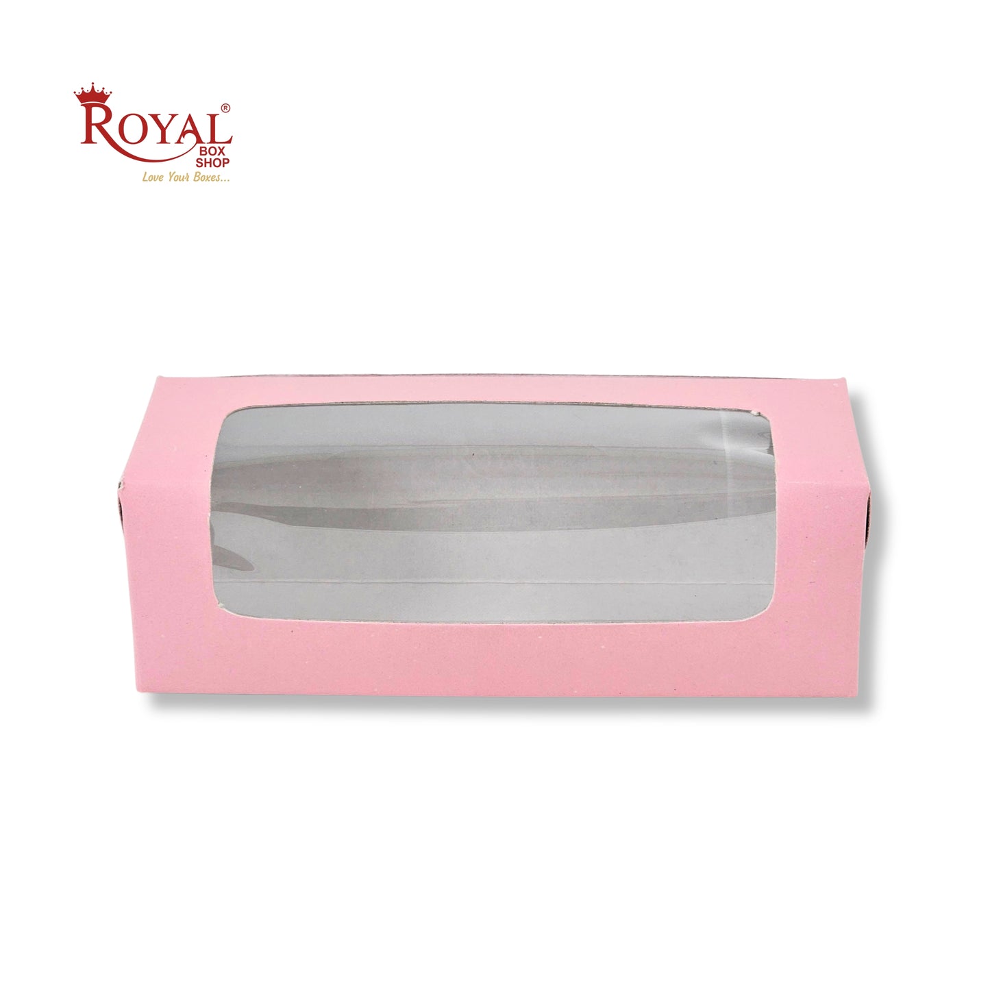 6pc Macarons Box | 6x2x2 Inch | Pink