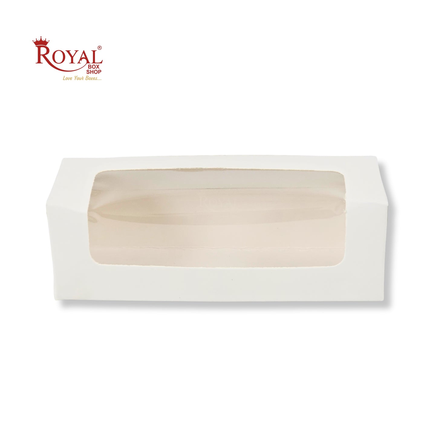 6pc Macarons Box | 6x2x2 Inch | White