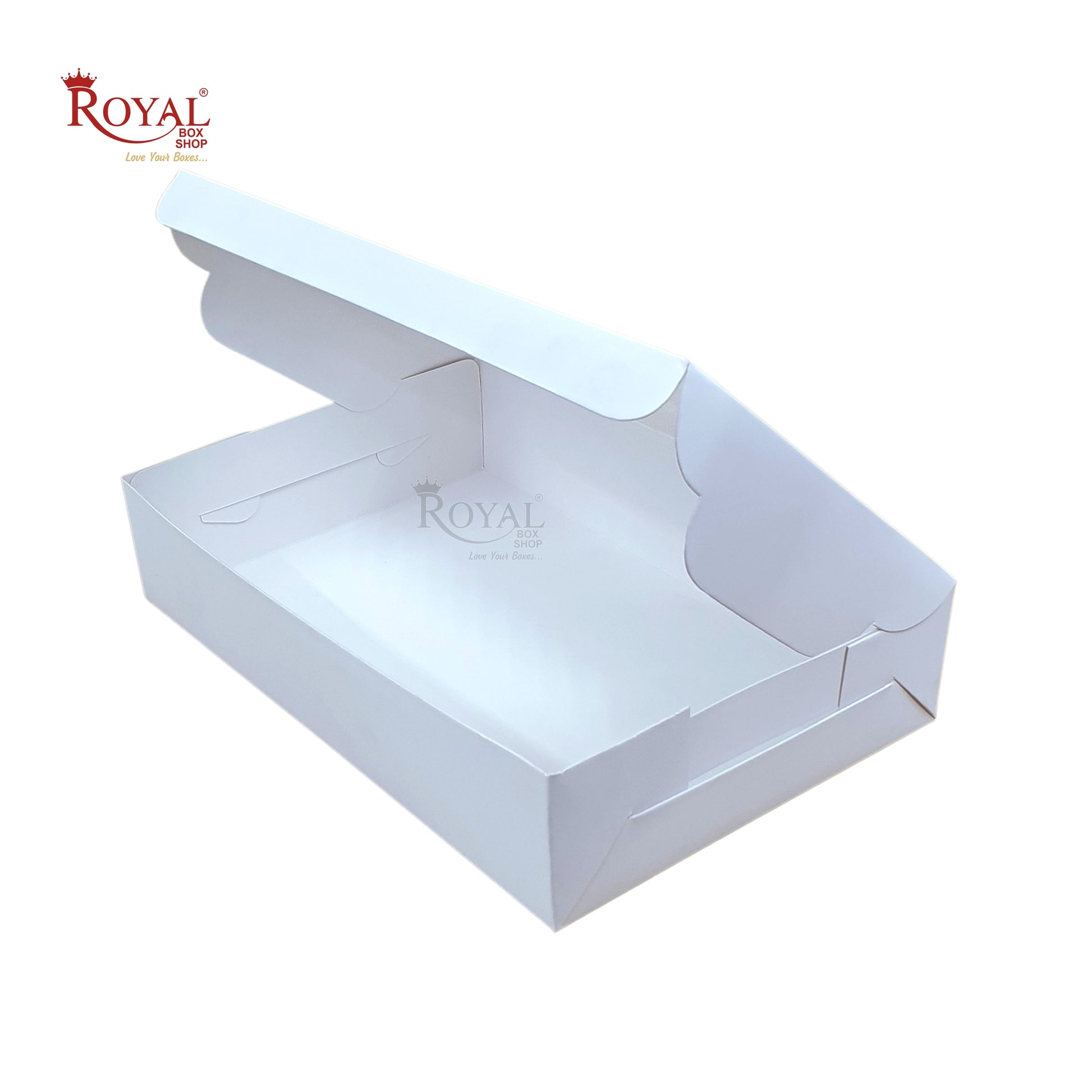 6pc Brownie Window Box I White Color I 9"x6"x2" inches Royal Box Shop