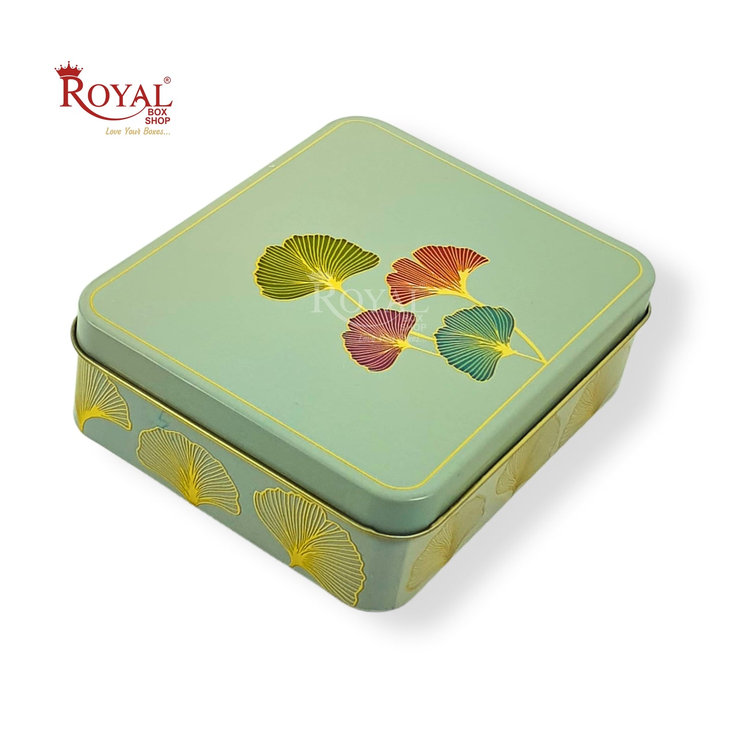Rigid Hamper Boxes I 8"x8"x2" Inches I Purple Color Golden Flower Foiling I Set Up Boxes