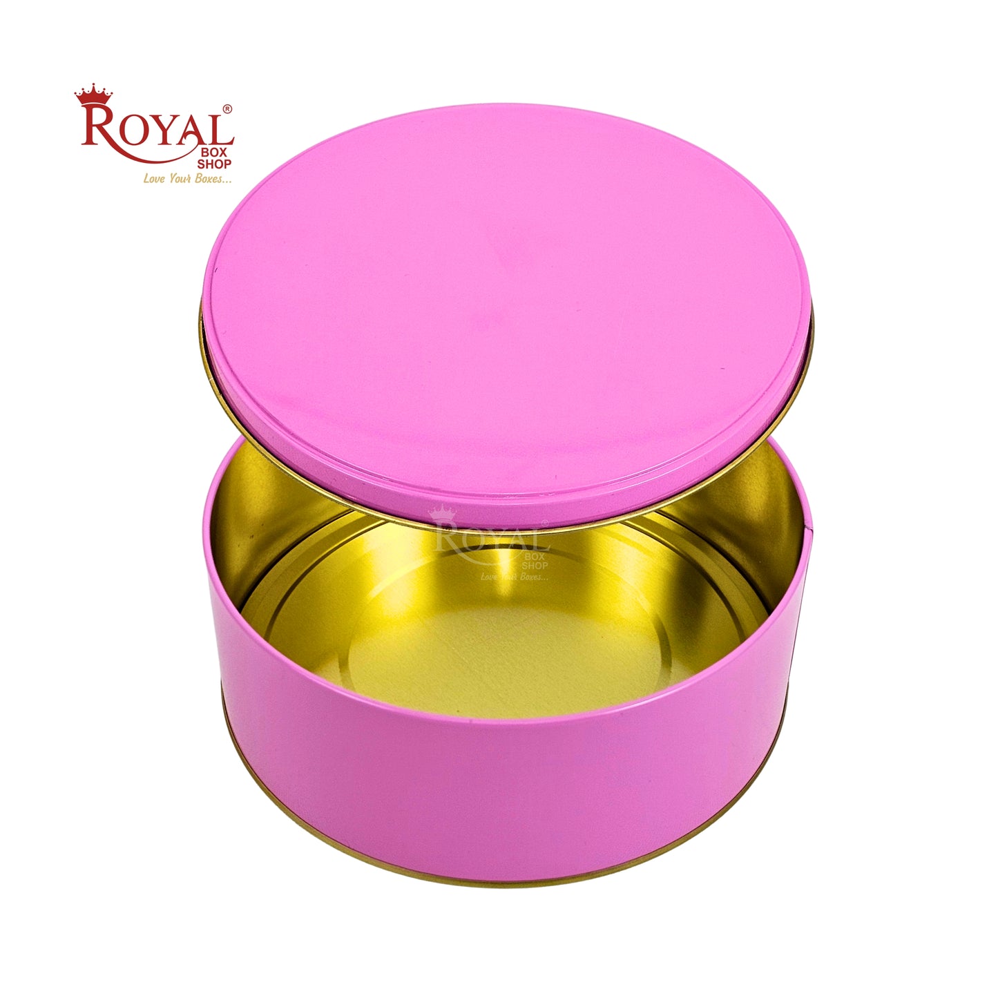 Premium Tin Box I 7"x2.5" Inches I Baby Pink I Perfect for Christmas Gift, Return Gifts, Hamper Box, Storage