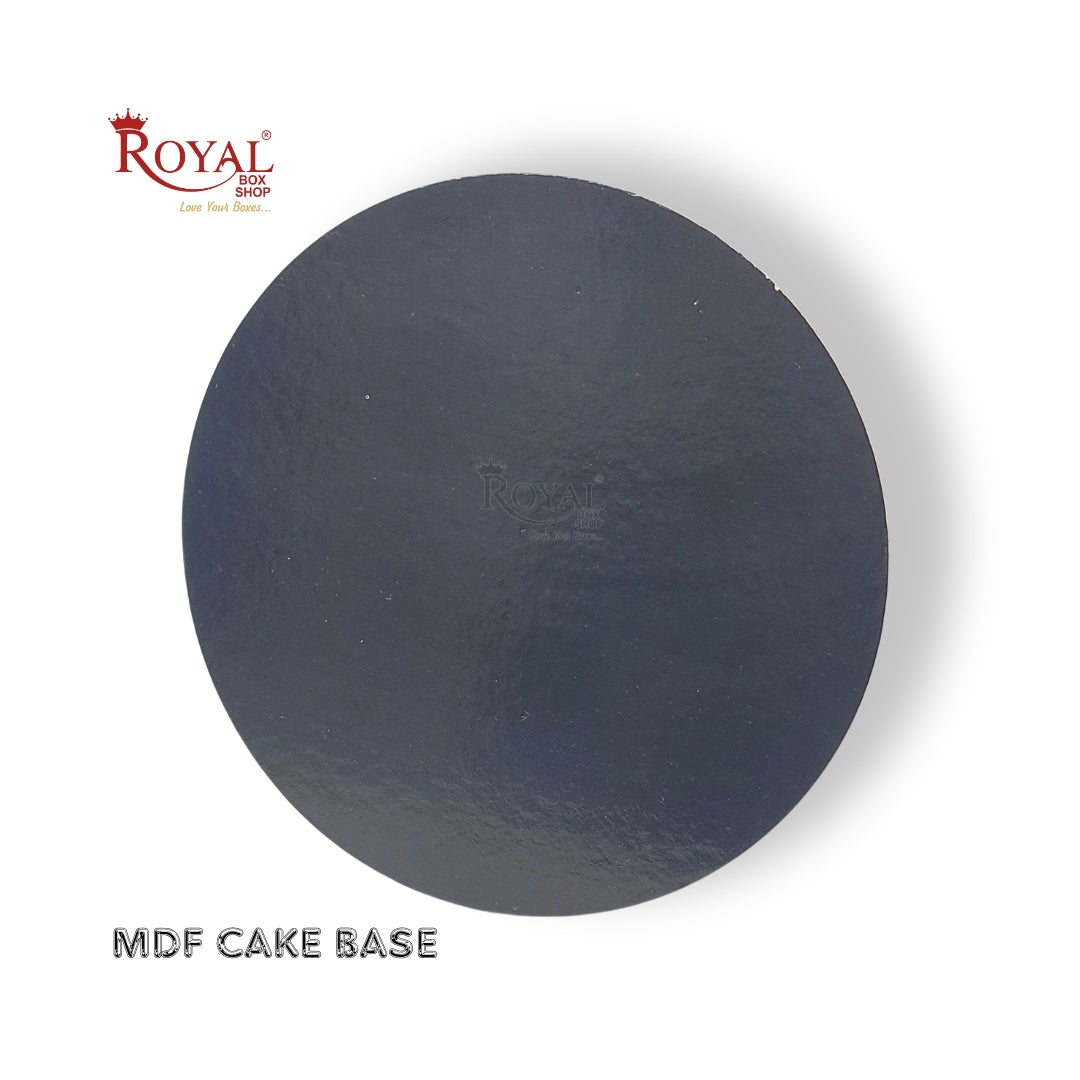 Cake Base Board I Round Shape I Black I MDF