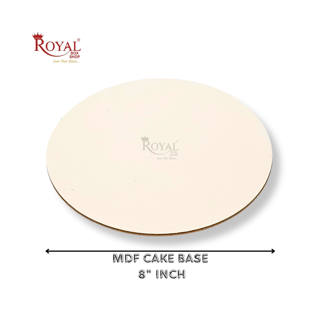 Cake Base Board I Round Shape I White I MDF