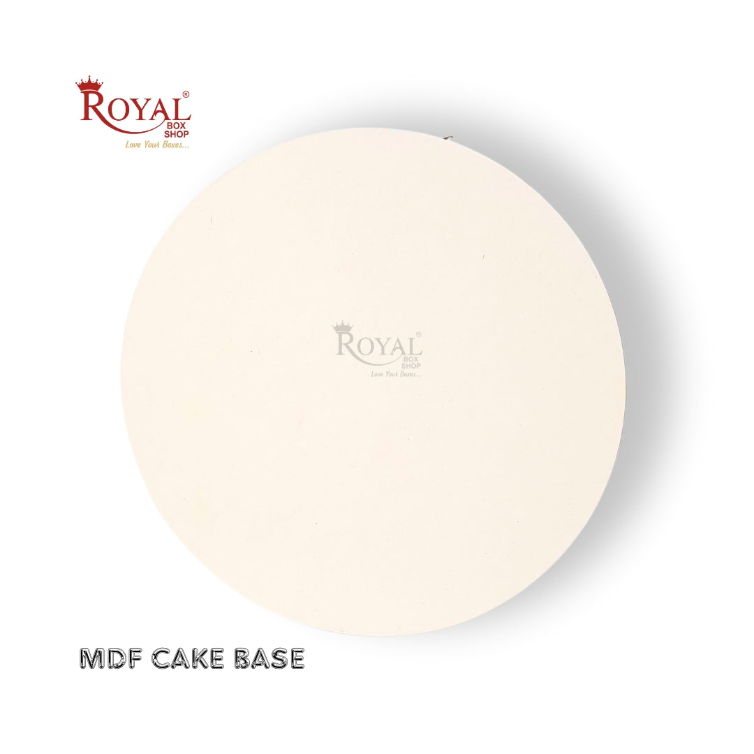 Cake Base Board I Round Shape I White I MDF