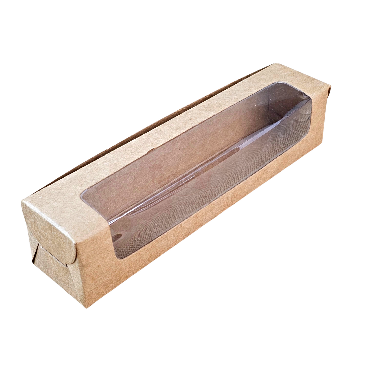 9pc Macarons Box - Brown - 9 x 2 x 2 Inches Royal Box Shop