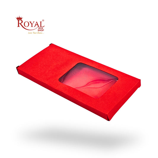 Chocolate Bar Box | 5.5x2.5x0.25 Inches | Red