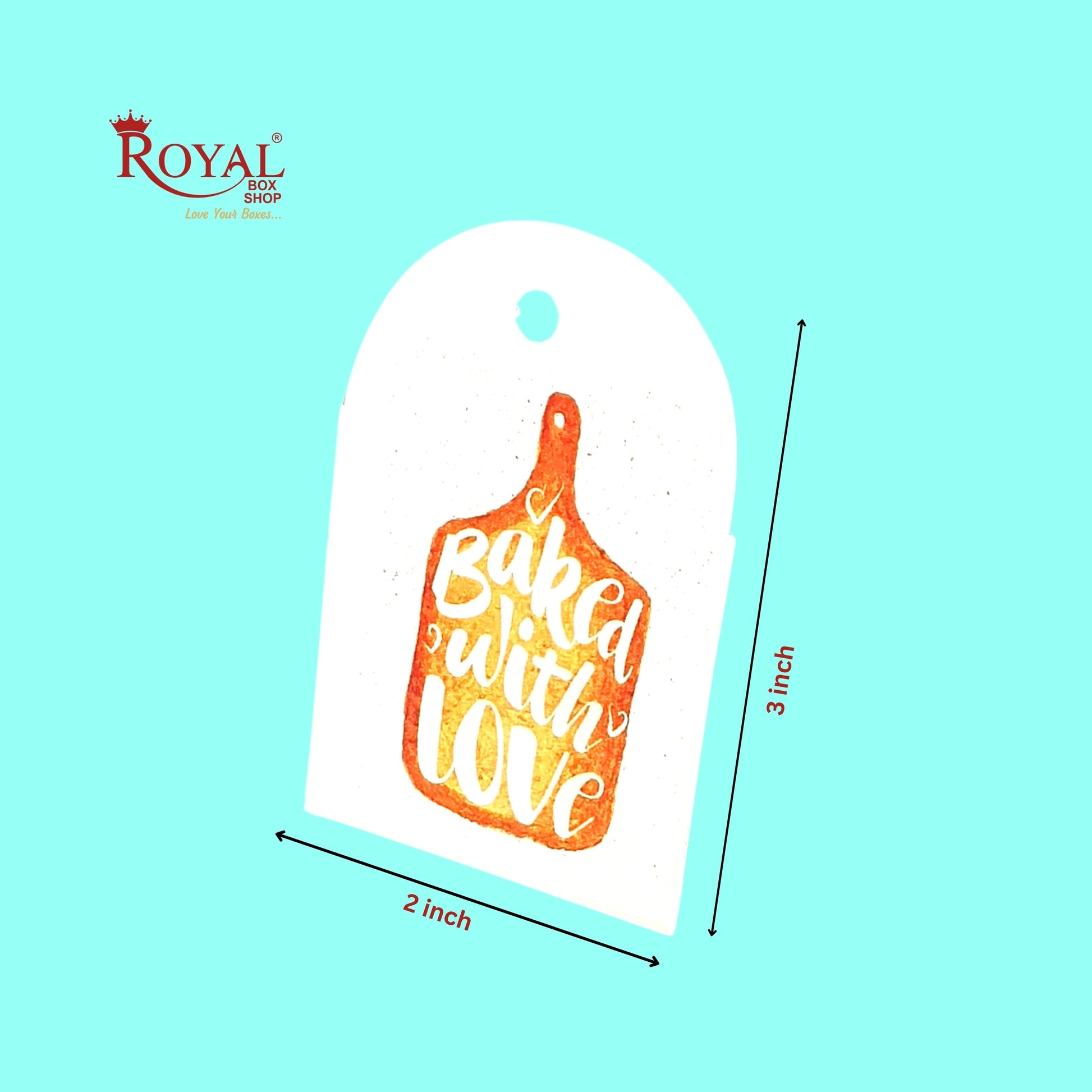 Gift Hamper Tags I Baked With Love I Use For Gift Hamper Boxes, Cake Boxes, Return Gifts Royal Box Shop
