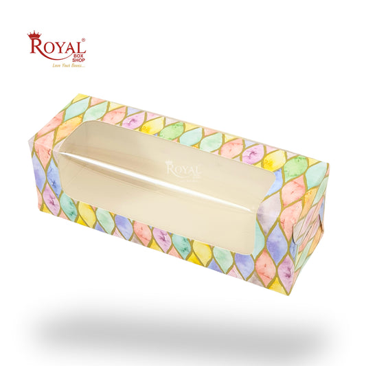 6pc Macarons Box | 6x2x2 Inch | Multicolor