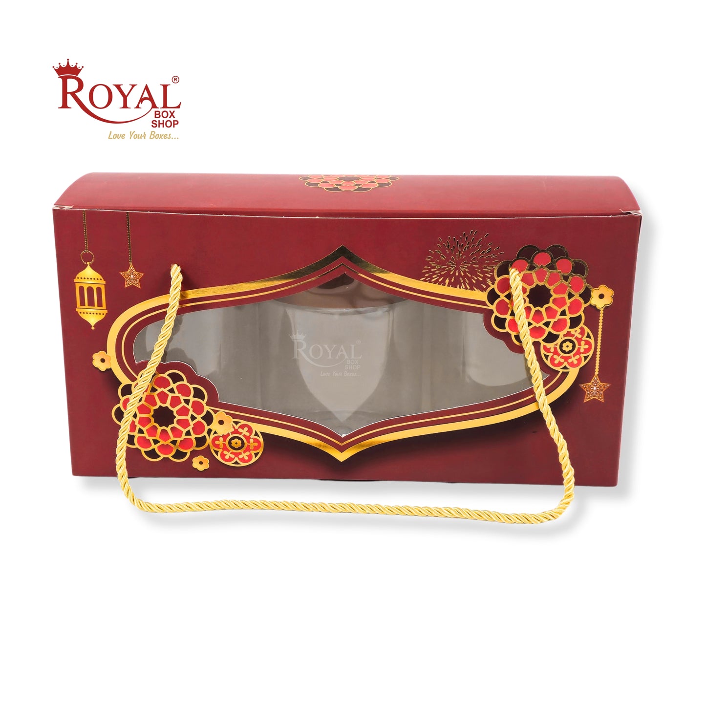 Jumbo Gift Hamper Bags I RBF-25 D2 I 12.5x6.25x4.25 Inch I Red I For Christmas Gifting, Party Gifts, Return favor Gifting