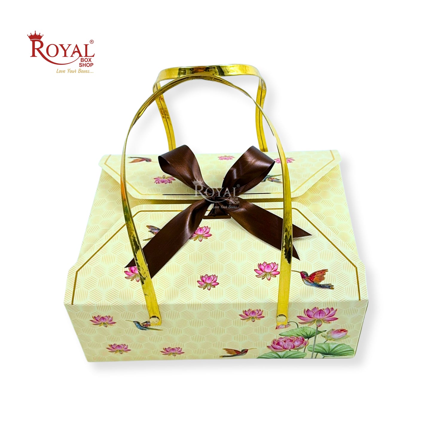 Premium Gift Hamper Bag I RBF-32 D1 I 10x8x3.5 Inch