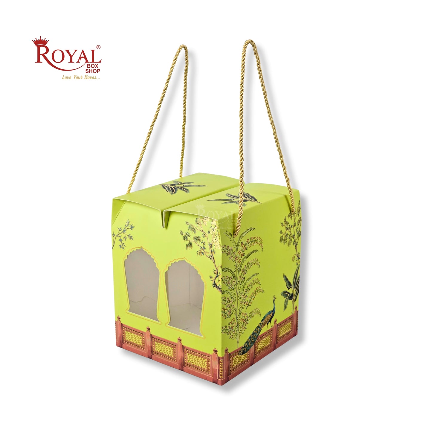 Premium Gift Hamper Box | RBF-42 D1 | 9x7.5x7.5 Inch | Pichwai Peacock Theme