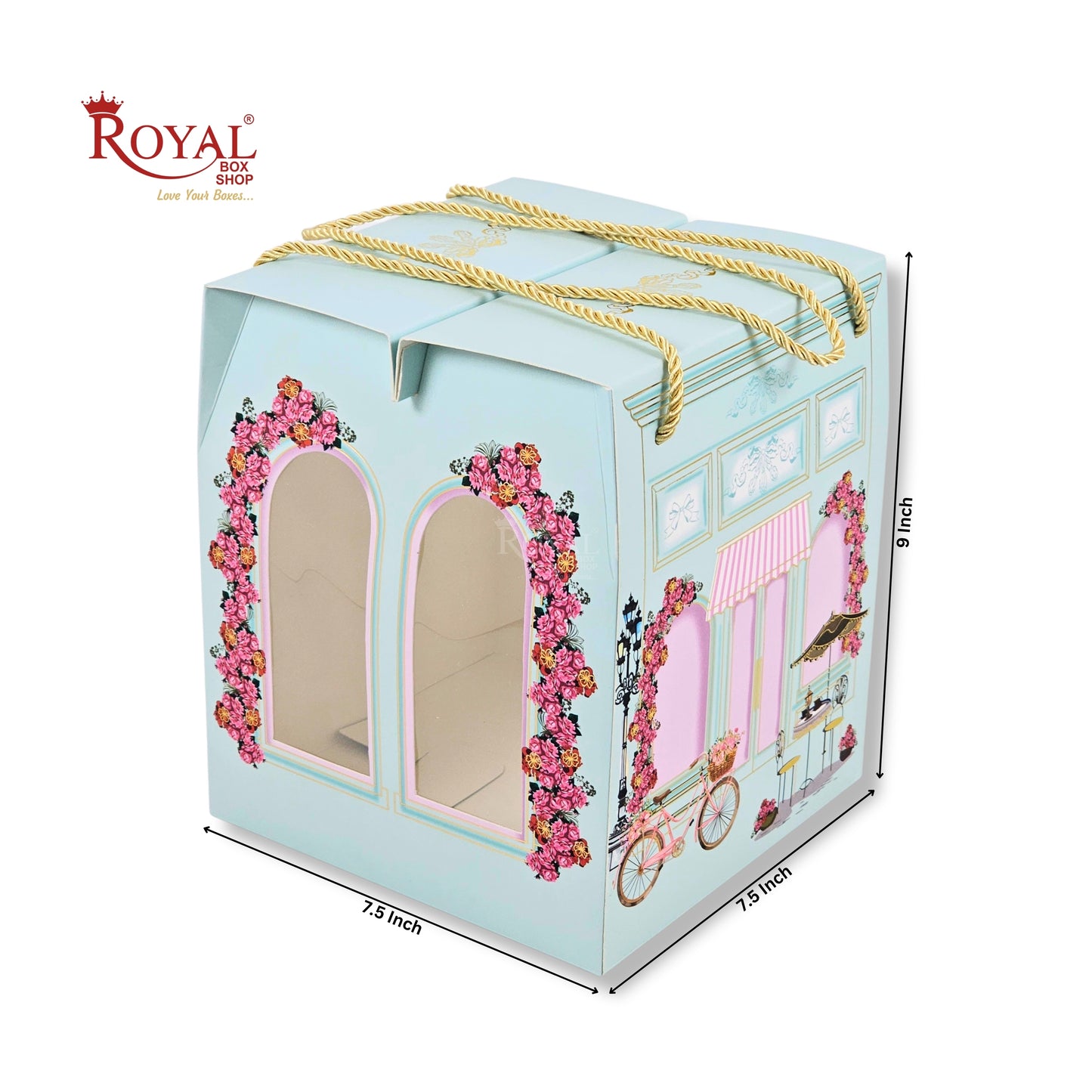 Premium Boutique Hamper Box | RBF-42 D3 | 9x7.5x7.5 Inch | Gift Packaging for Rakhi, Diwali & Weddings