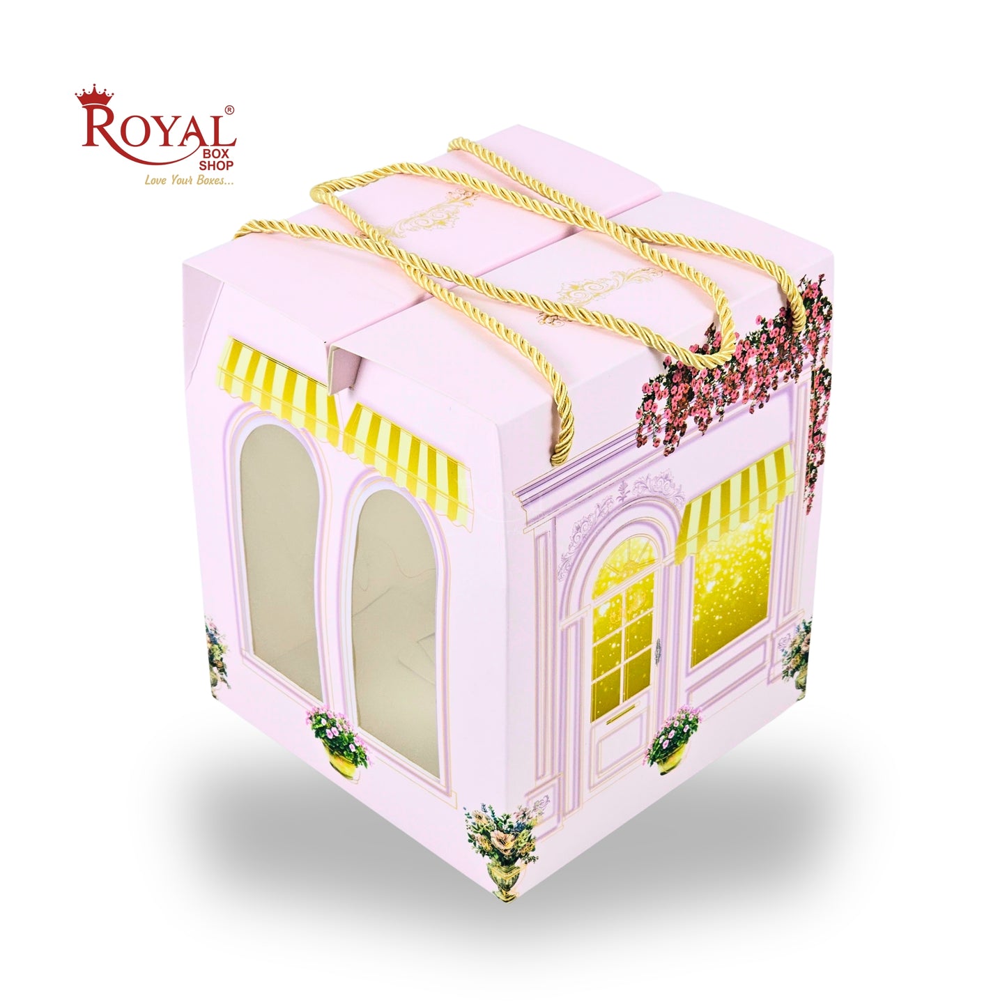 Premium Gift Hamper Box | RBF-42 D4 | 9x7.5x7.5 Inch | Bakery Theme Pink
