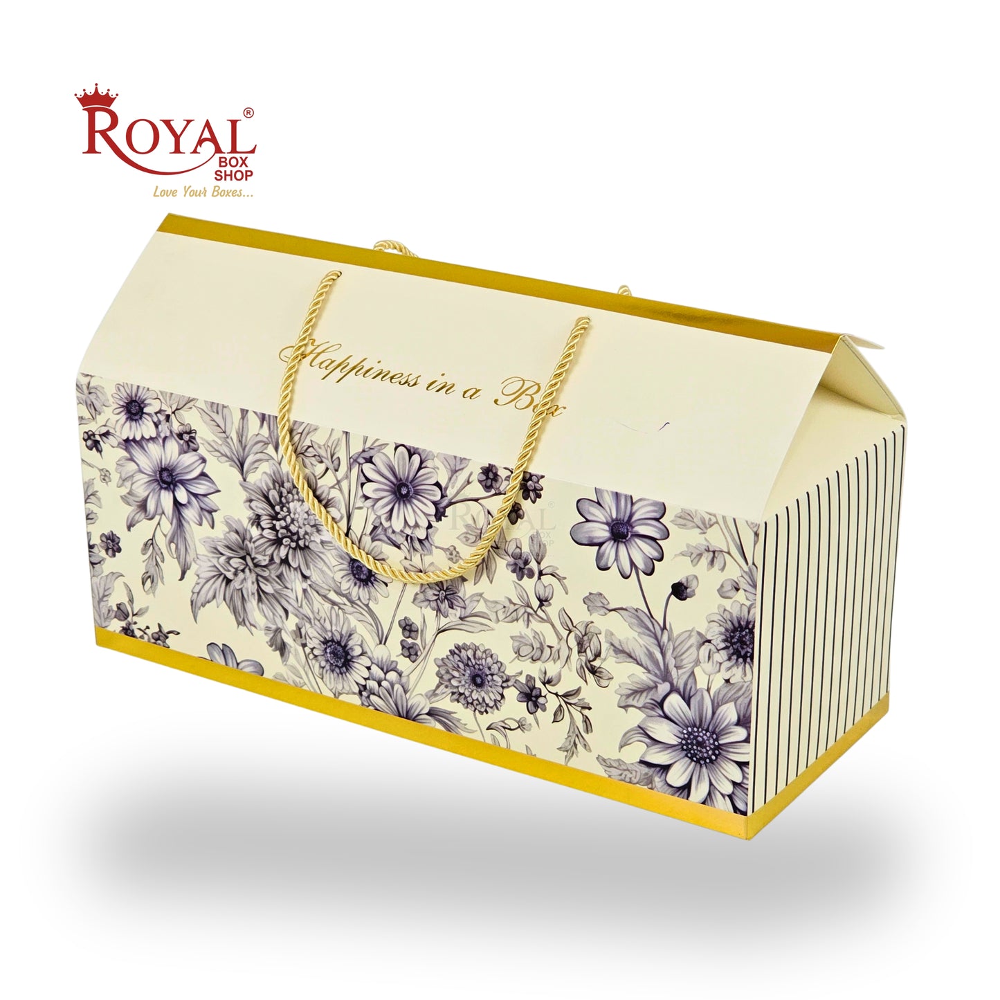 Royal Box Shop® Designer Floral Festive Gift Hamper Box | RBF-43 D2 | 15x6x6 Inch