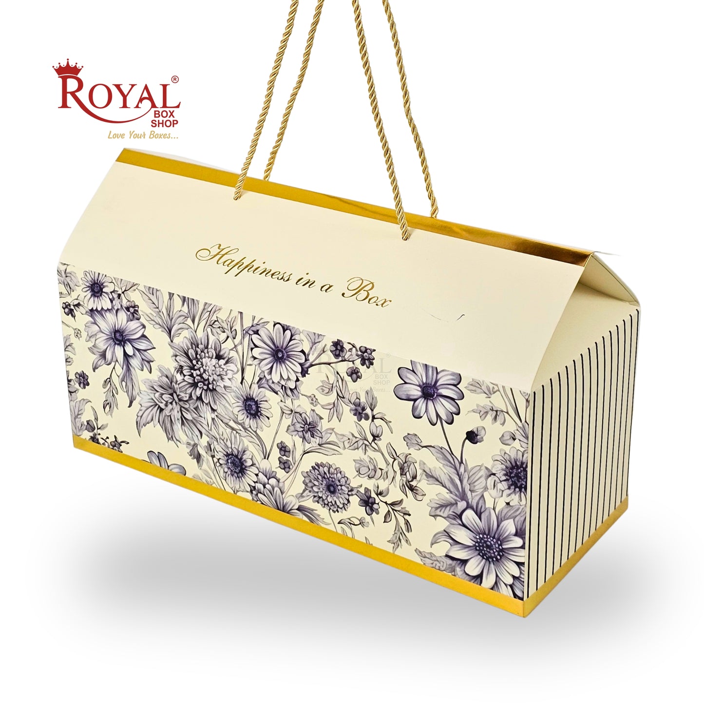 Royal Box Shop® Designer Floral Festive Gift Hamper Box | RBF-43 D2 | 15x6x6 Inch