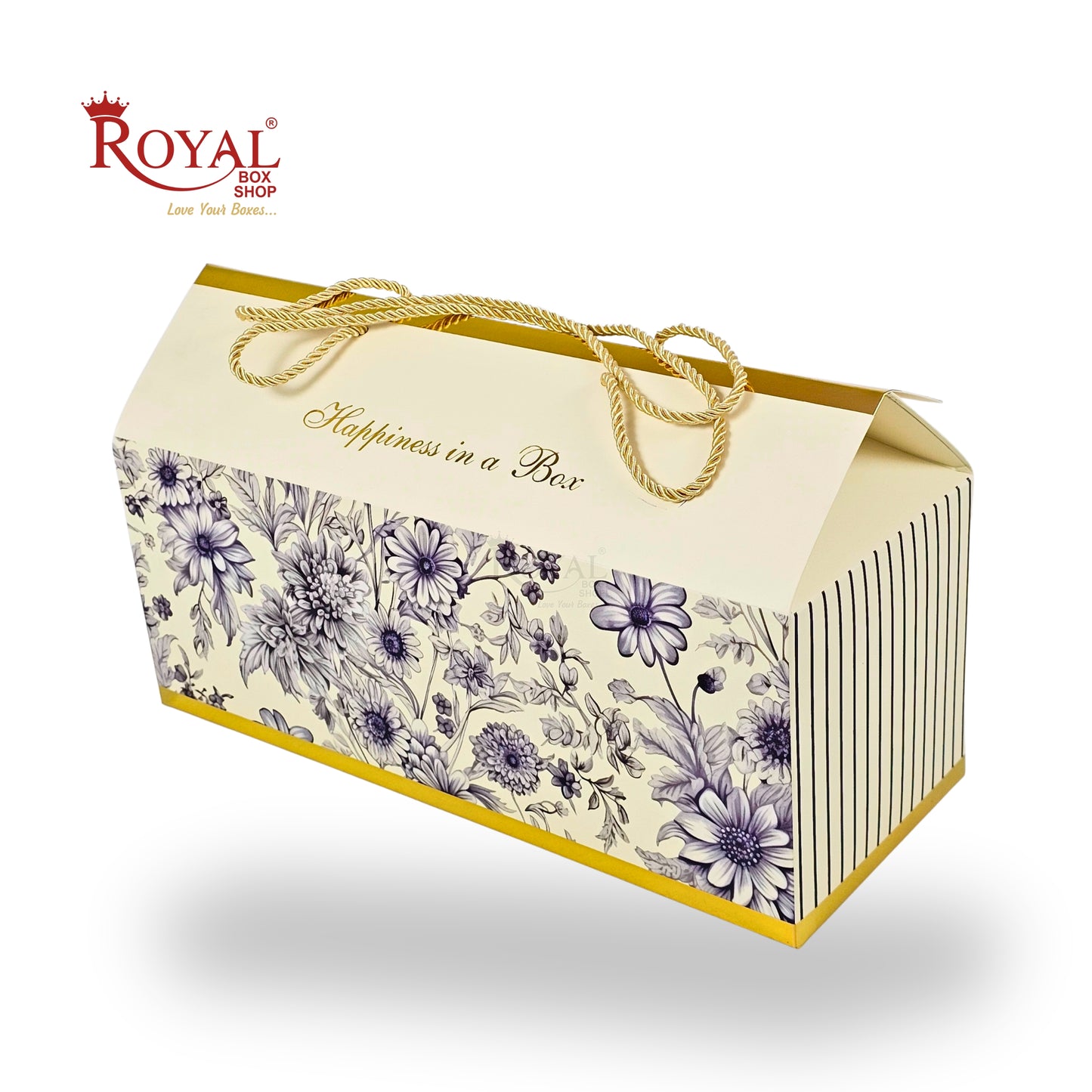 Royal Box Shop® Designer Floral Festive Gift Hamper Box | RBF-43 D2 | 15x6x6 Inch