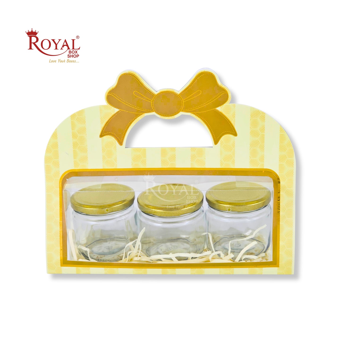 3 Tube Hamper With Bow Handle | RBF-46 D2 | 10x4.5x3.5 Inch | Yellow