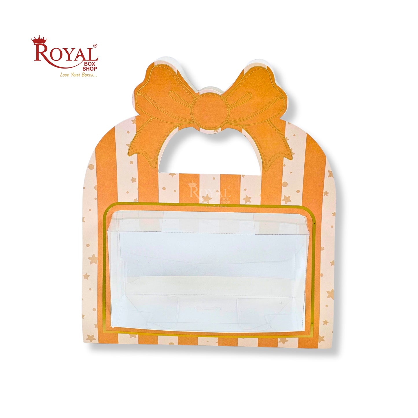 2 Jar Hamper Box With Bow Shape Handle | RBF-47 D4 | 7x4.5x3.25 Inch | Yellow