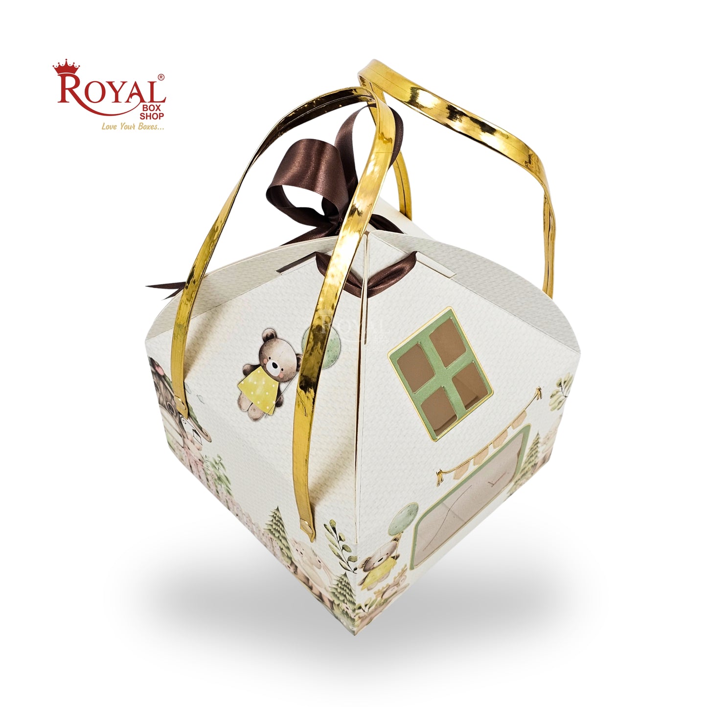 Jungle Theme Hut Gift Box | RBF-53 D3 | 6x6x4 Inches