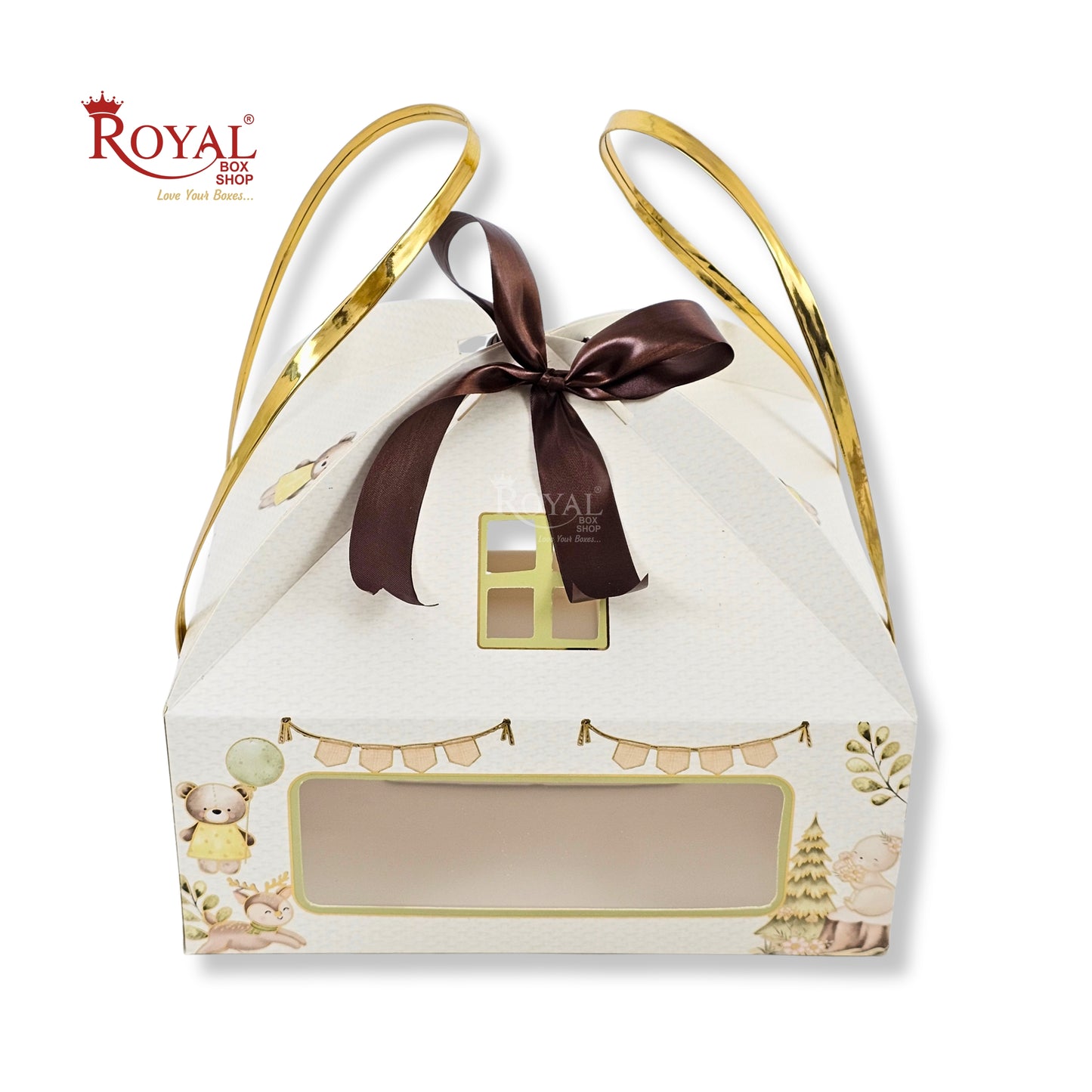 Jungle Theme Hut Gift Box | RBF-55 D3 | 9.75x9.75x4 Inches