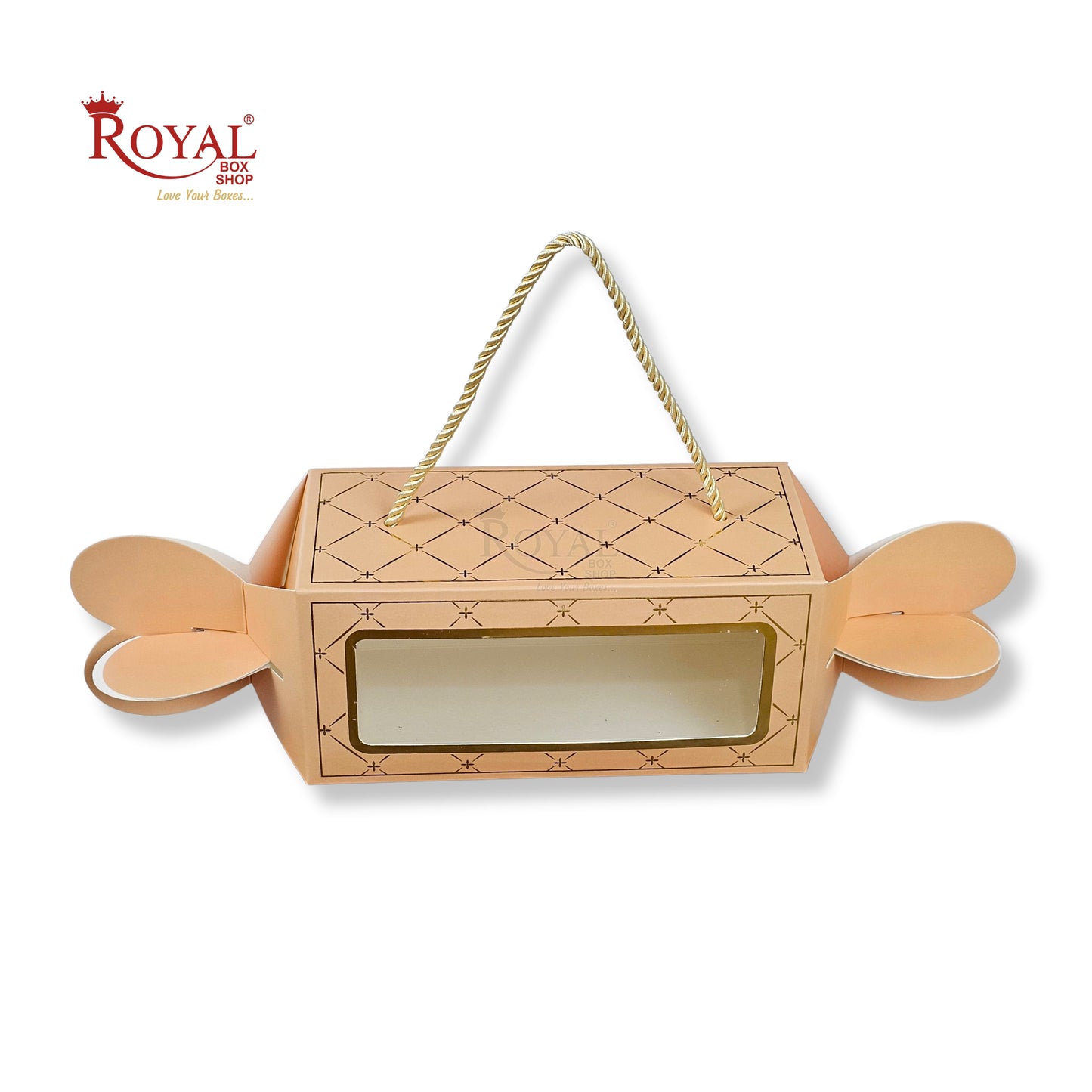Royal Box Shop® Premium Toffee Shape Return Gift Box with Window | RBF-62 D3 I 7.5x3.5x3.5 Inch