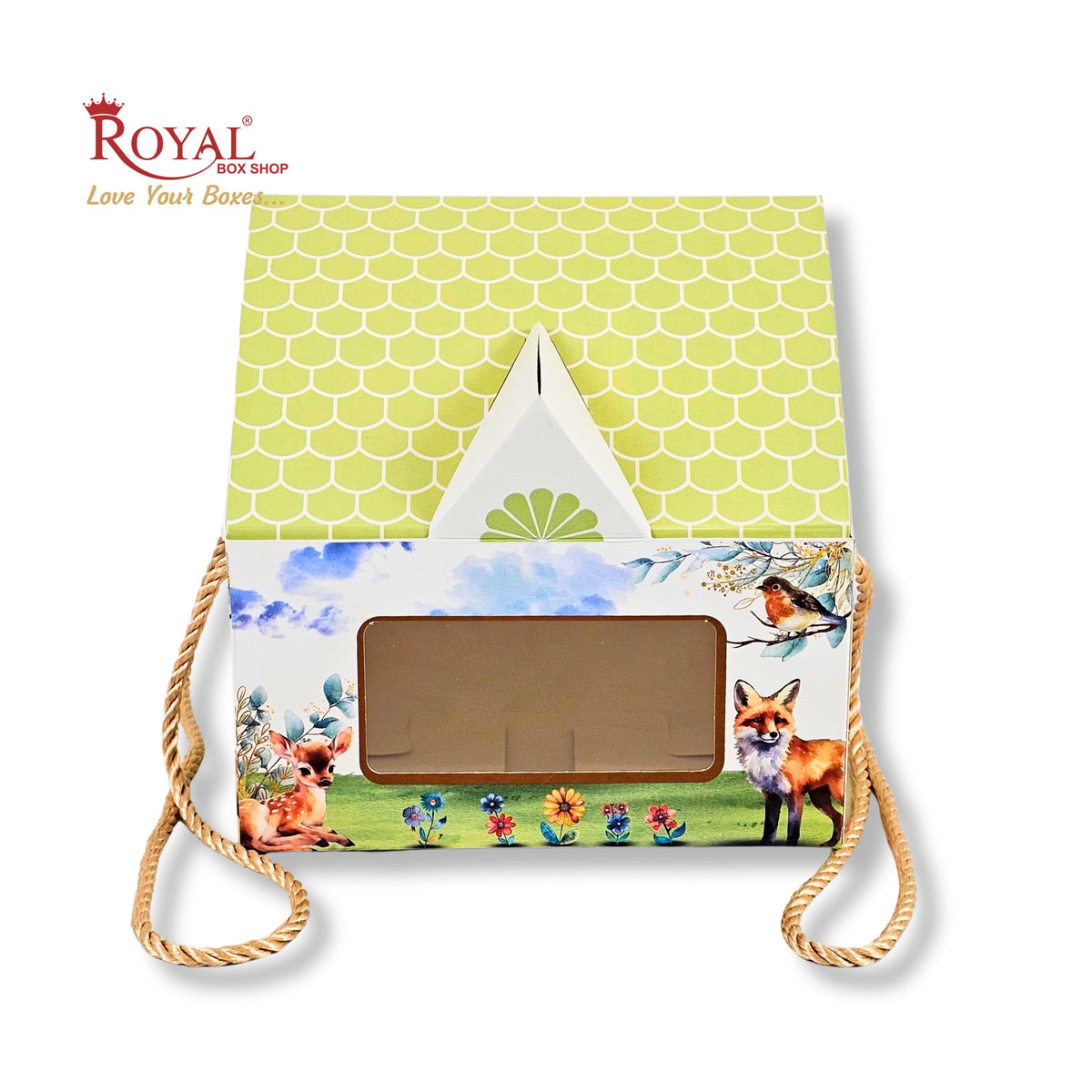 Hut Theme Gift Boxes | RBF 2620 D3 | 7x7x3.75 Inch | Jungle