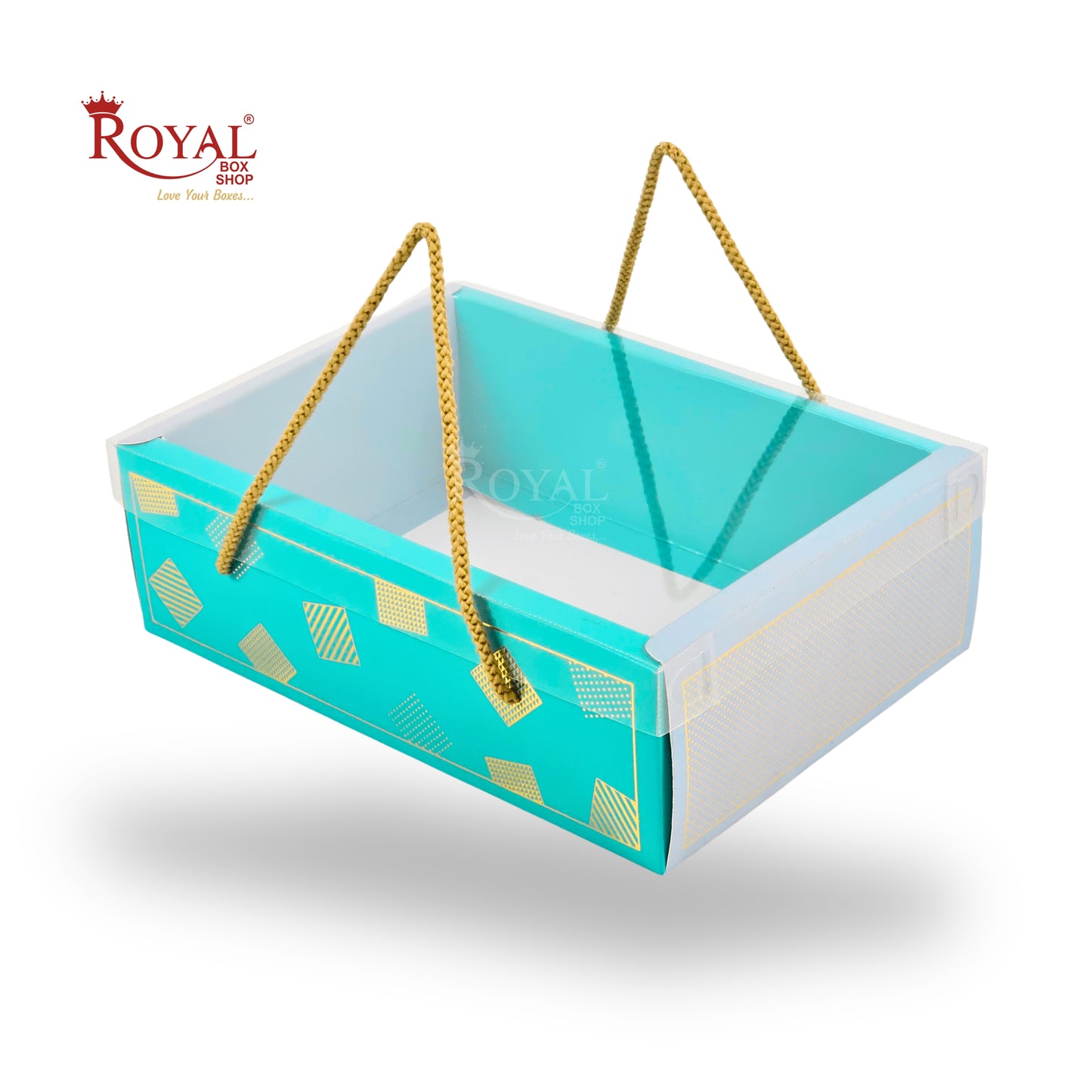 Premium Gift Hamper Bags with Transparent Lid | 10x6.75x3.5 inches | RBF2622 D2