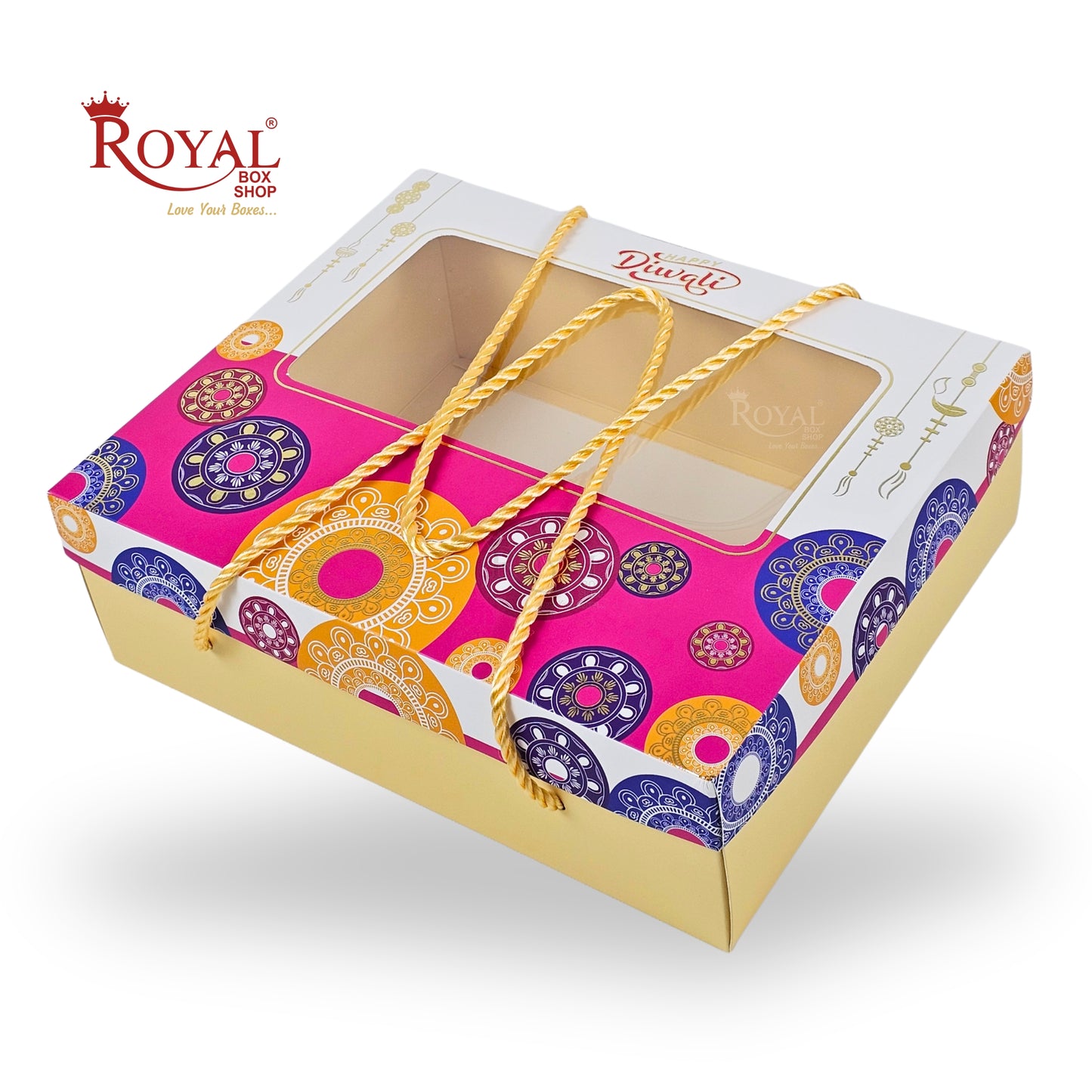 Royal Box Shop® Diwali Gift Box I RBF-52 D5 I Embossed Foil Print