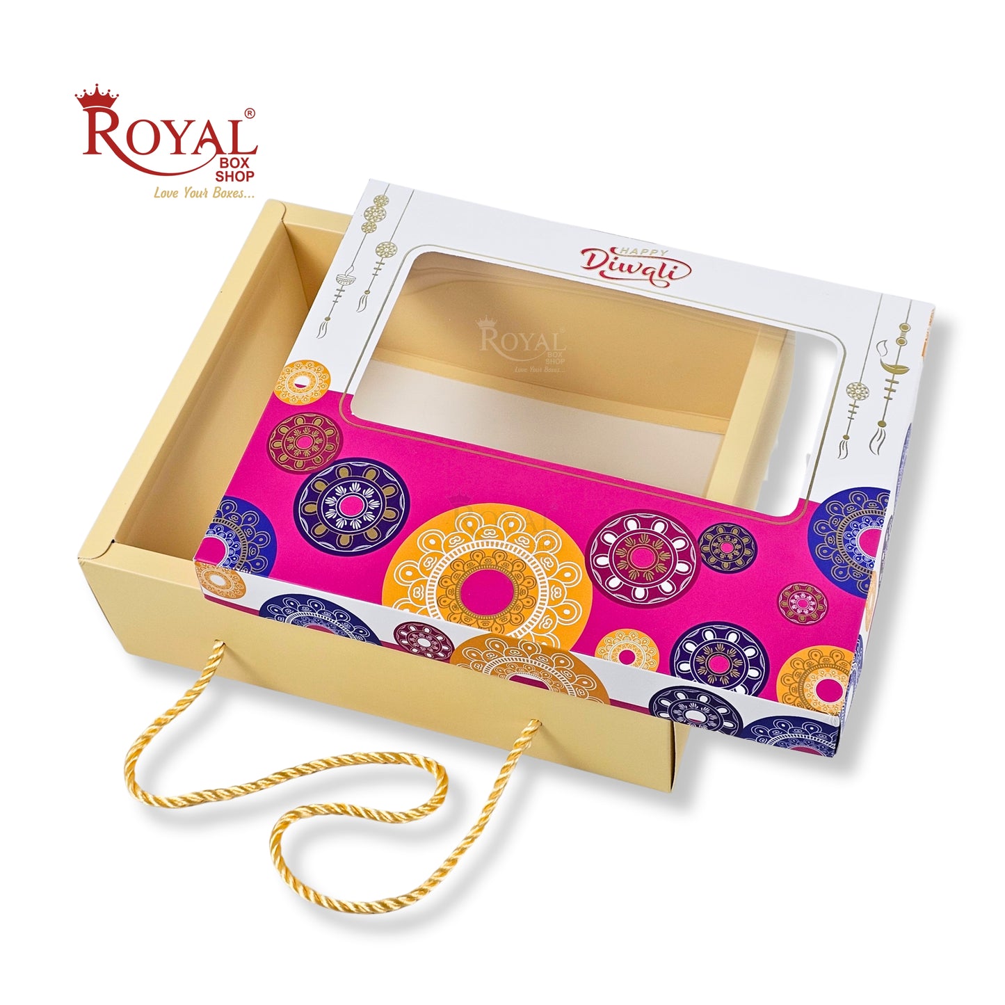 Royal Box Shop® Diwali Gift Box I RBF-52 D5 I Embossed Foil Print