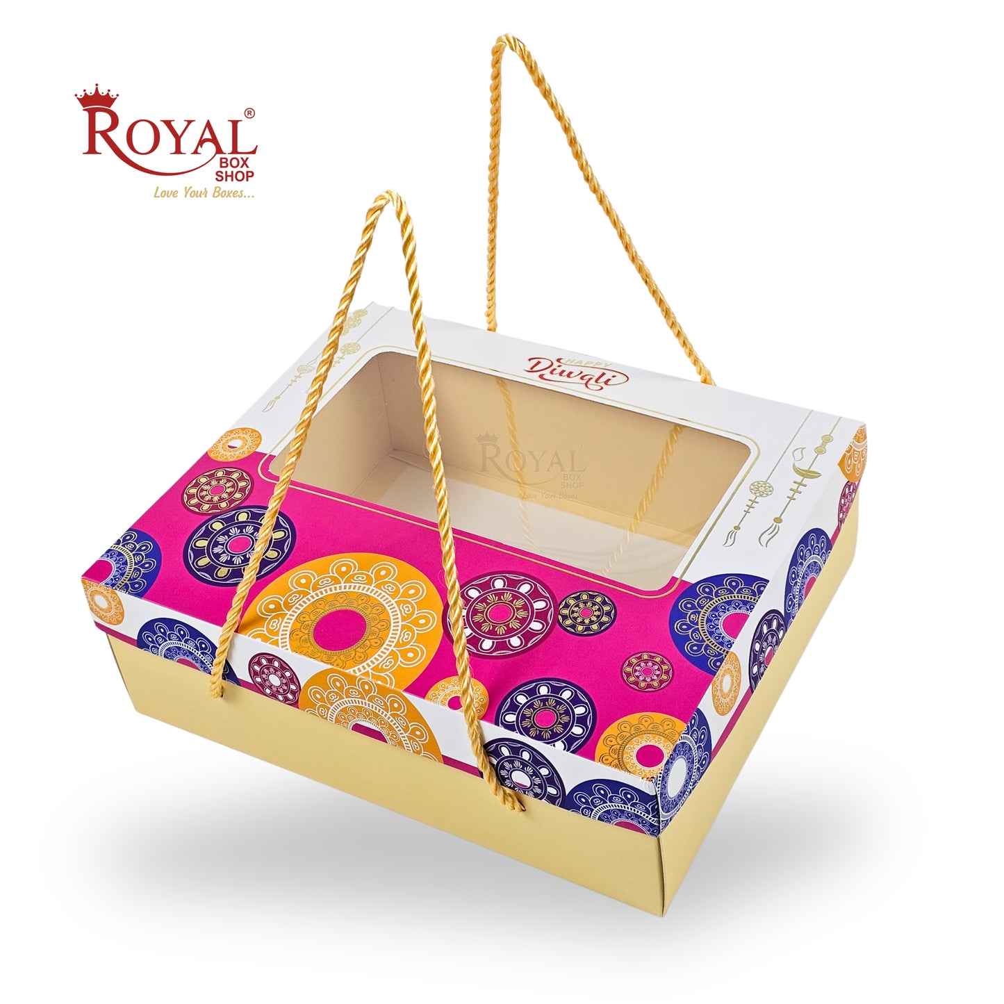 Royal Box Shop® Diwali Gift Box I RBF-52 D5 I Embossed Foil Print