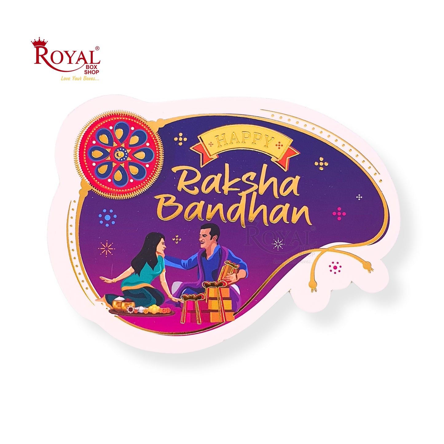 Rakhi Tags-01 I Pack of 50 Gift Tags I Free Shipping Royal Box Shop