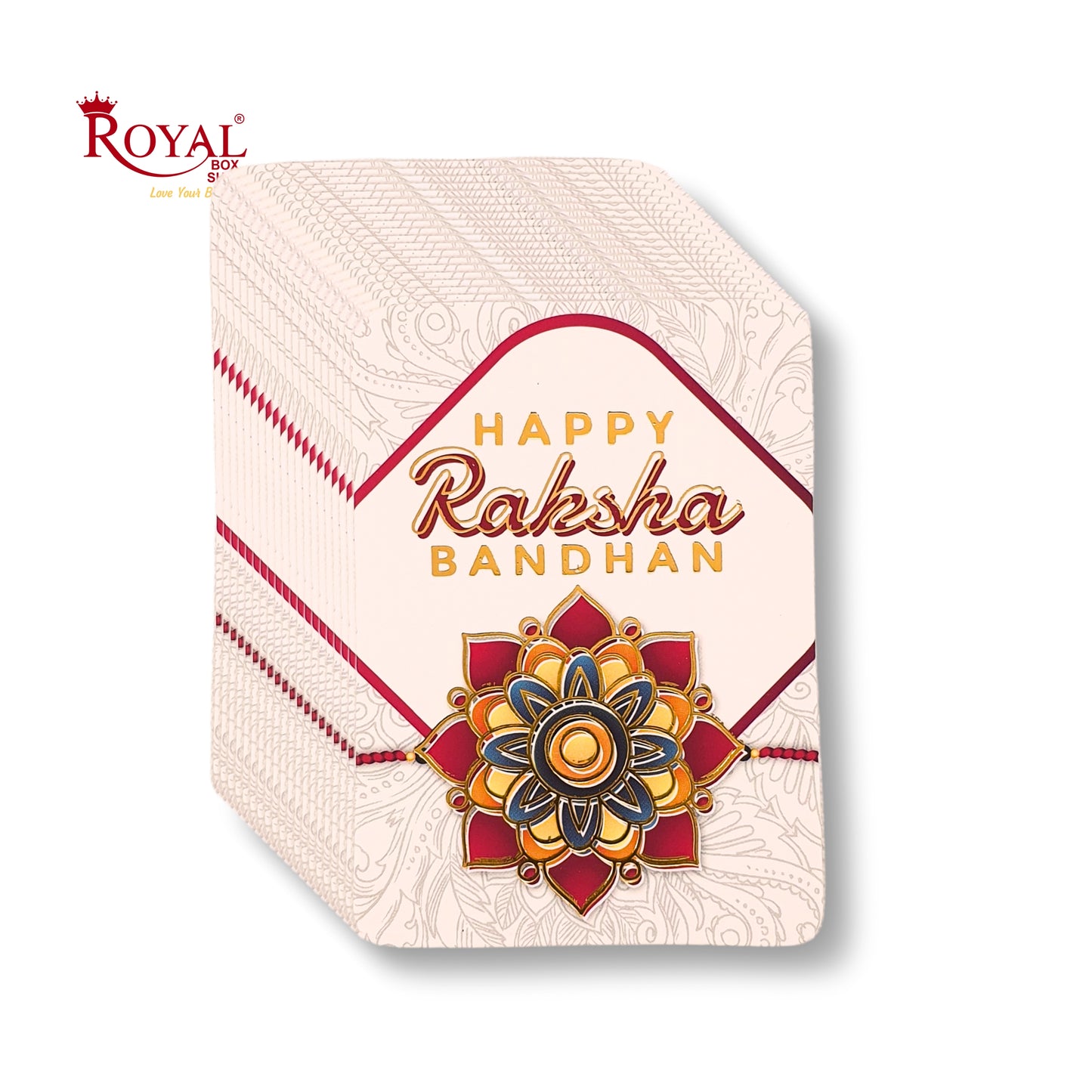 Rakhi Tags-04 I Pack of 50 Gift Tags I Free Shipping Royal Box Shop