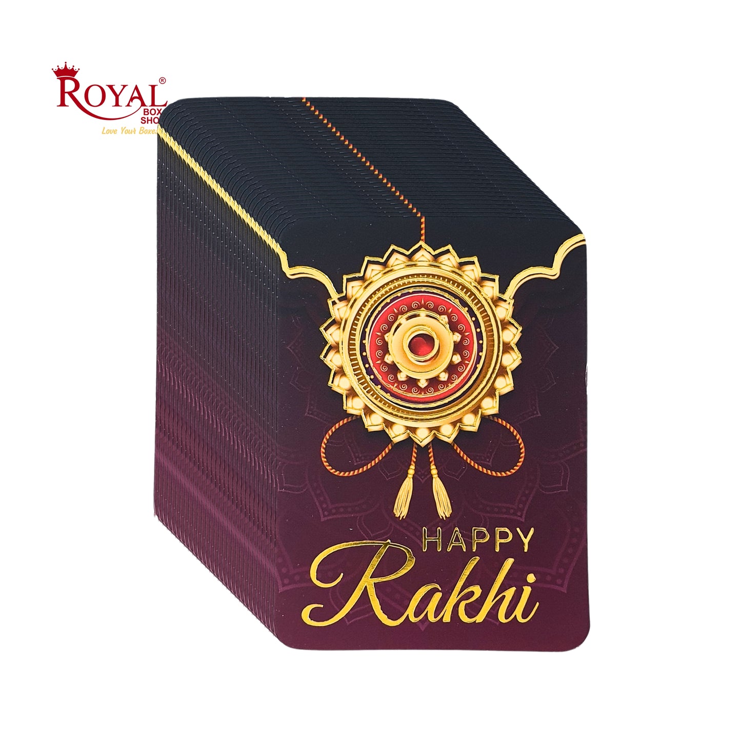 Rakhi Tags-05 I Pack of 50 Gift Tags I Free Shipping Royal Box Shop