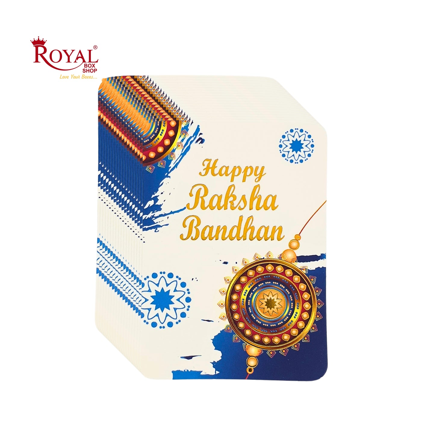 Rakhi Tags-07 I Pack of 50 Gift Tags I Free Shipping Royal Box Shop